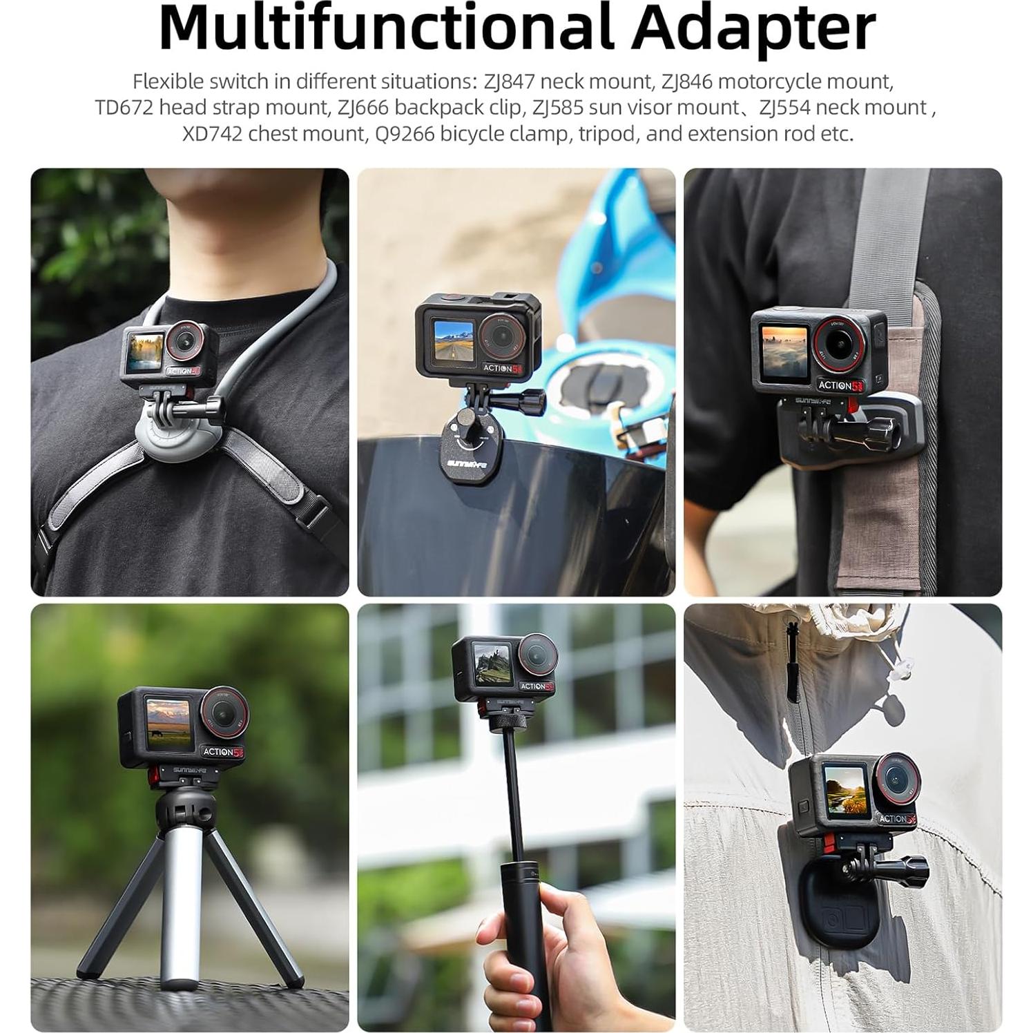 Adaptador de Montaje Magnético Sinyutia para DJI Osmo Action 5 Pro