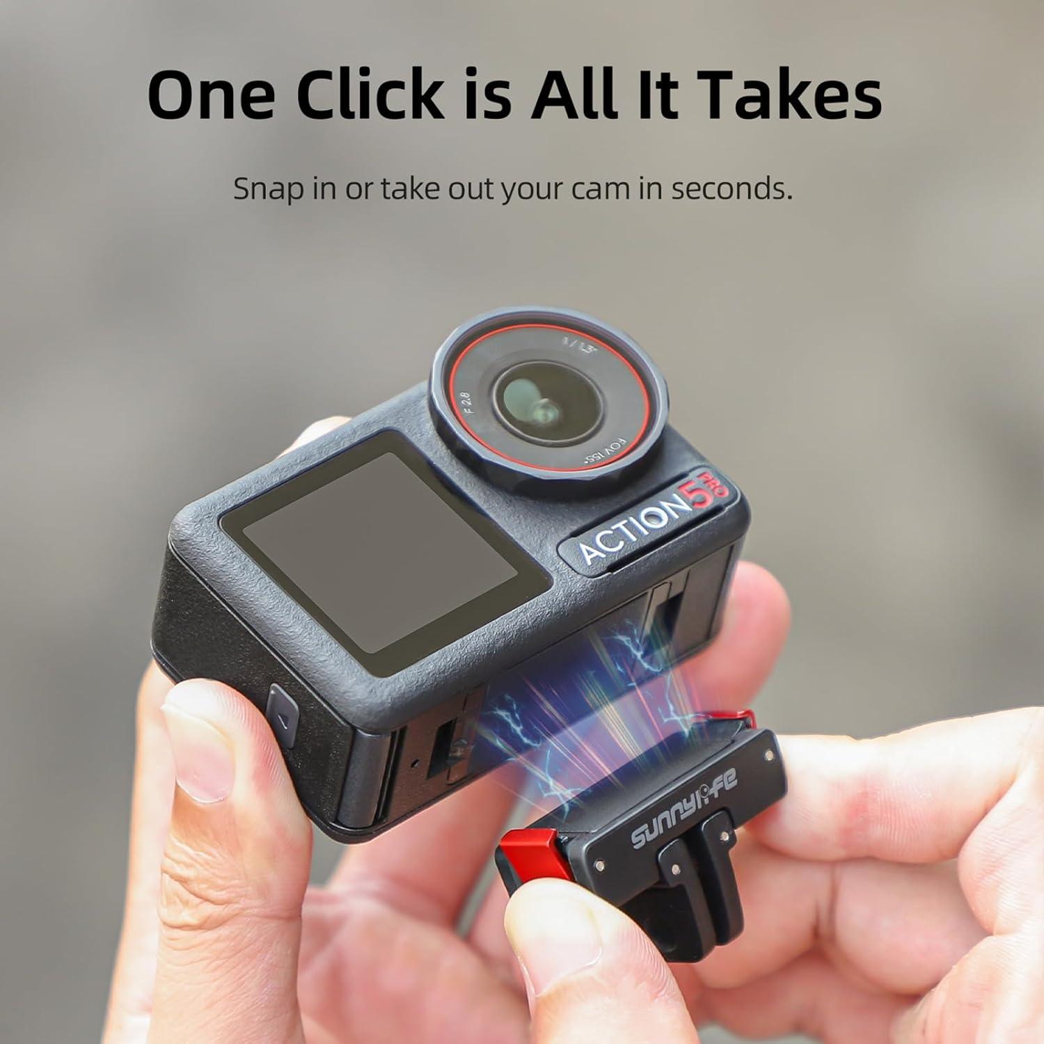 Adaptador de Montaje Magnético Sinyutia para DJI Osmo Action 5 Pro