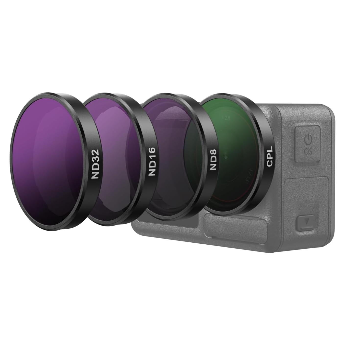 Juego de Filtros TELESIN CPL ND8 ND16 ND32 para DJI Action