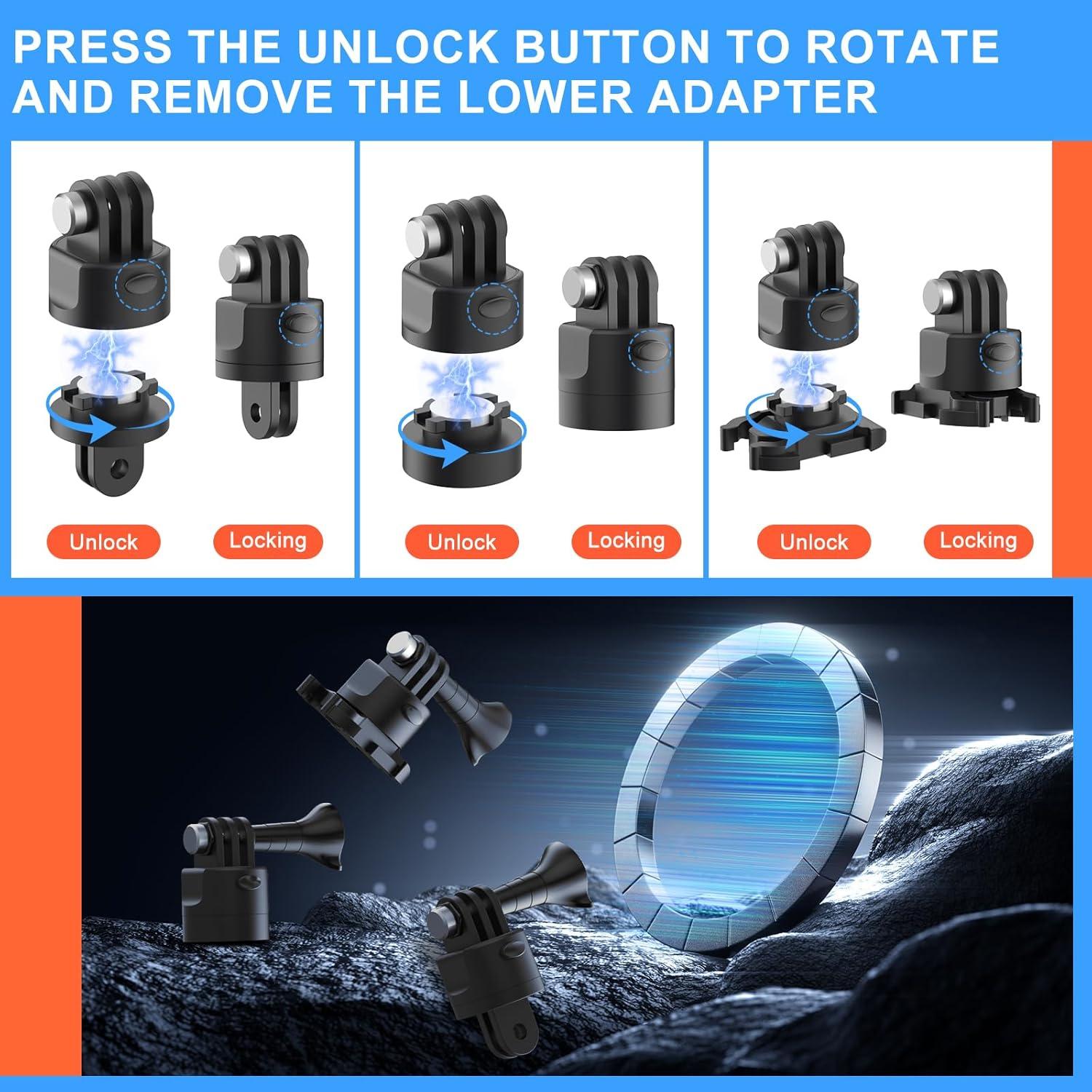 Kit de Accesorios 70 en 1 HONGDAK para Cámaras de Acción