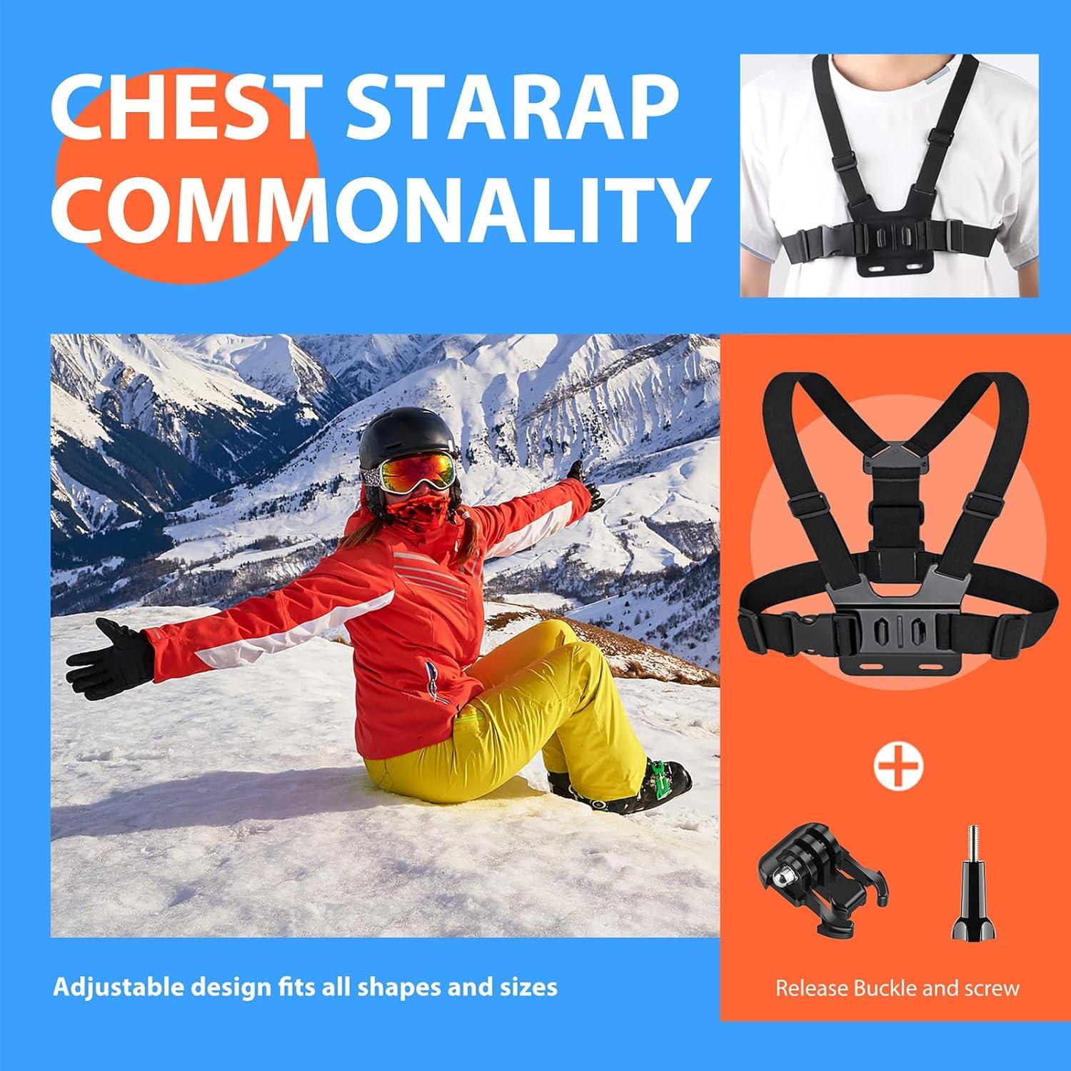 Kit de Accesorios 70 en 1 HONGDAK para Cámaras de Acción