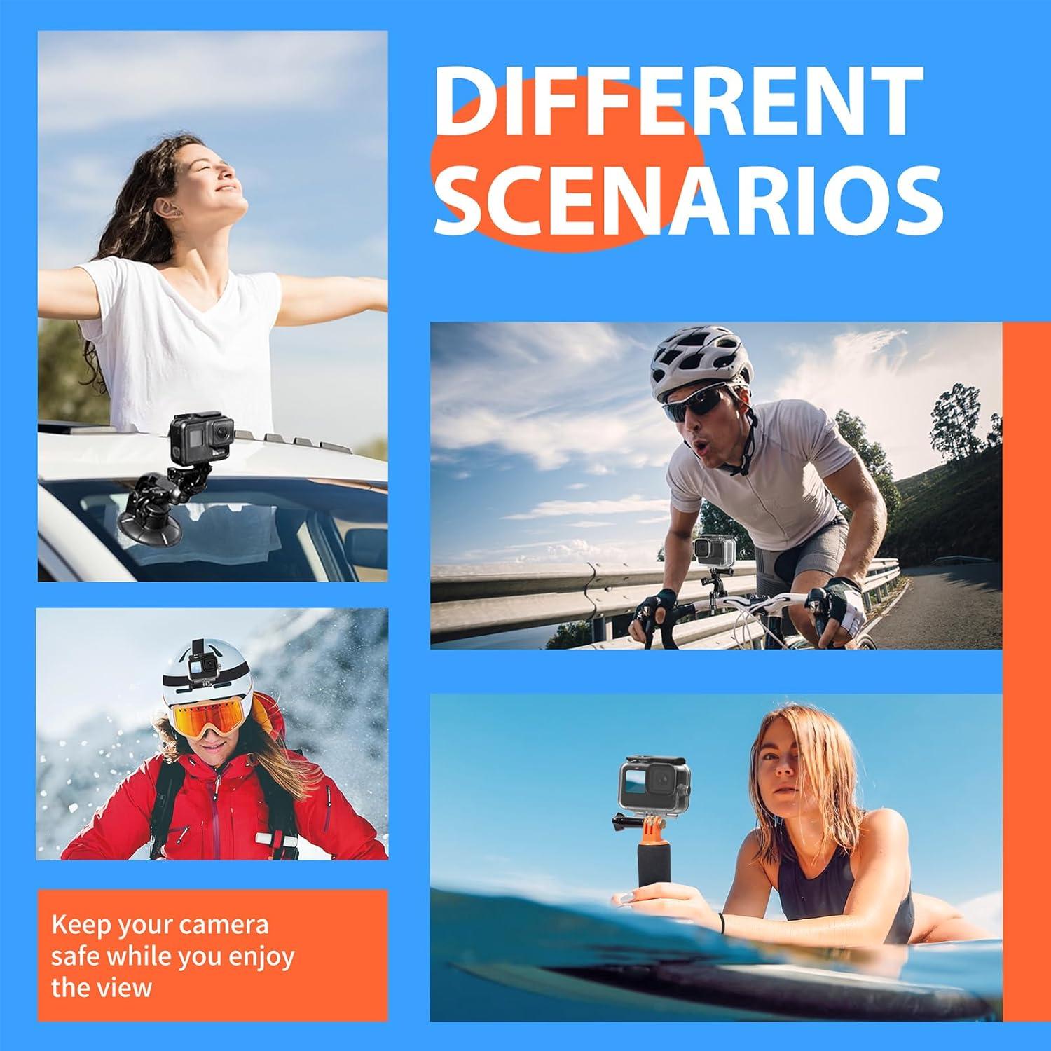 Kit de Accesorios 70 en 1 HONGDAK para Cámaras de Acción