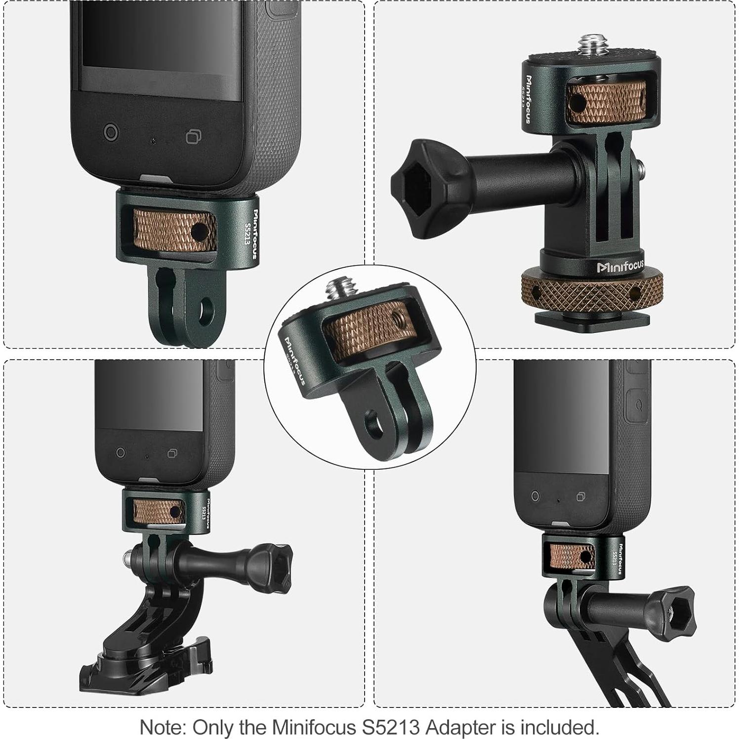 Adaptador de Montaje MINIFOCUS S5213 para GoPro y Cámaras