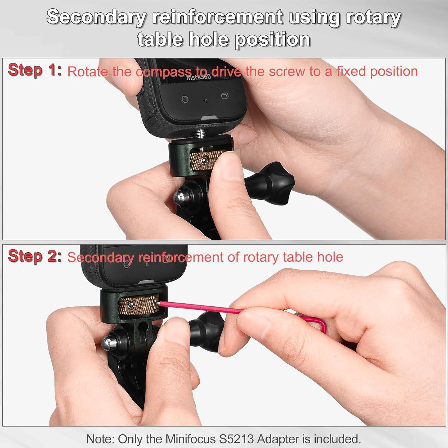 Adaptador de Montaje MINIFOCUS S5213 para GoPro y Cámaras