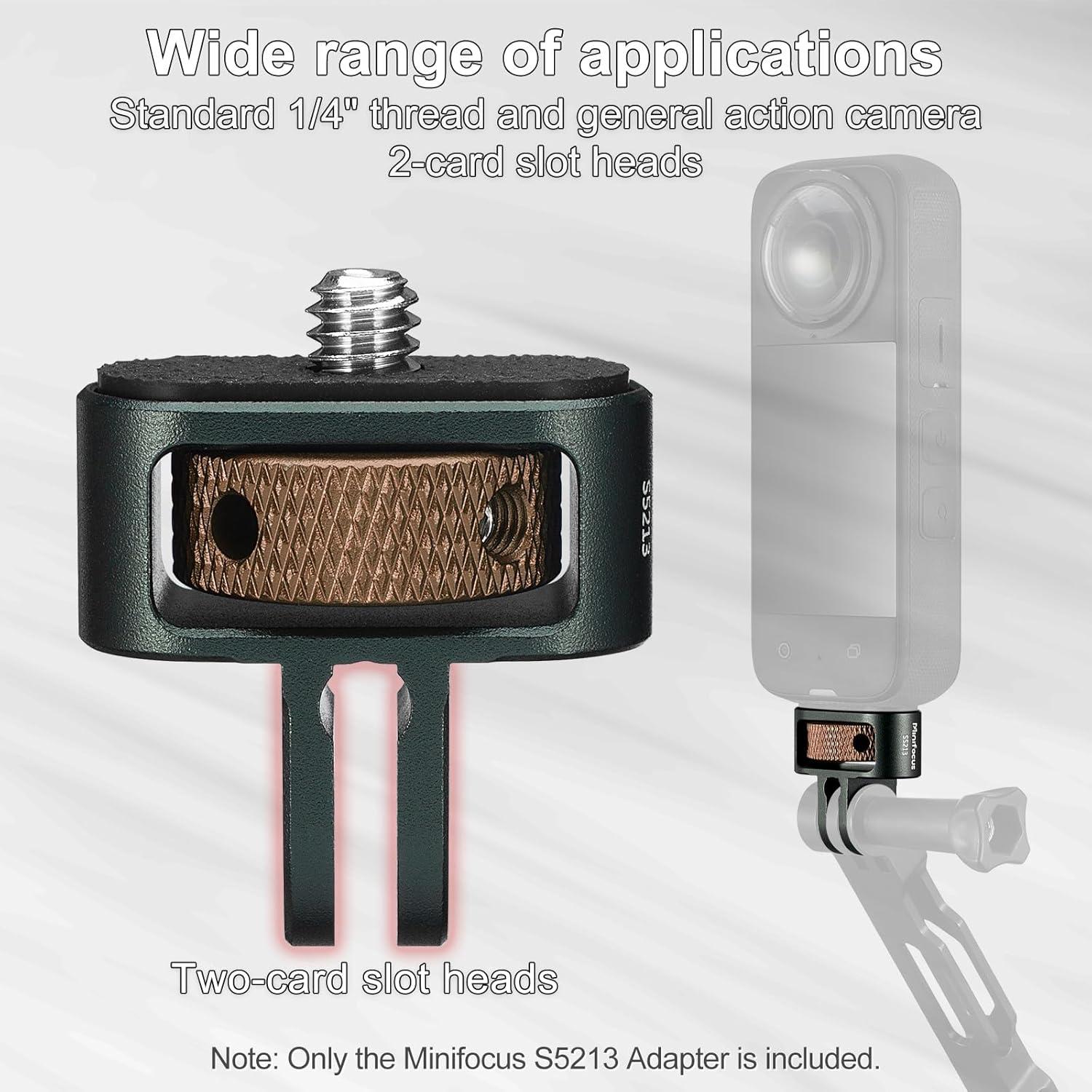 Adaptador de Montaje MINIFOCUS S5213 para GoPro y Cámaras