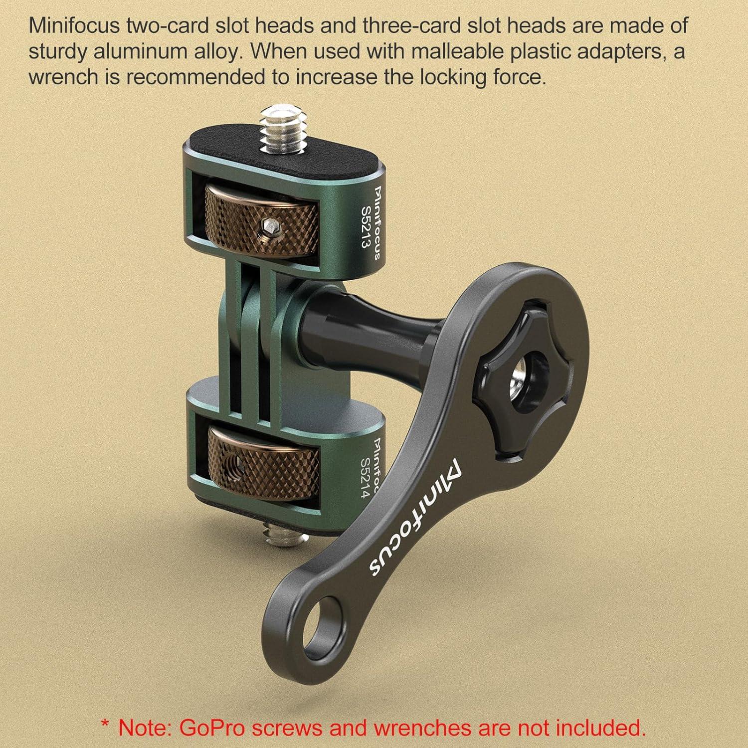 Adaptador de Montaje MINIFOCUS S5213 para GoPro y Cámaras