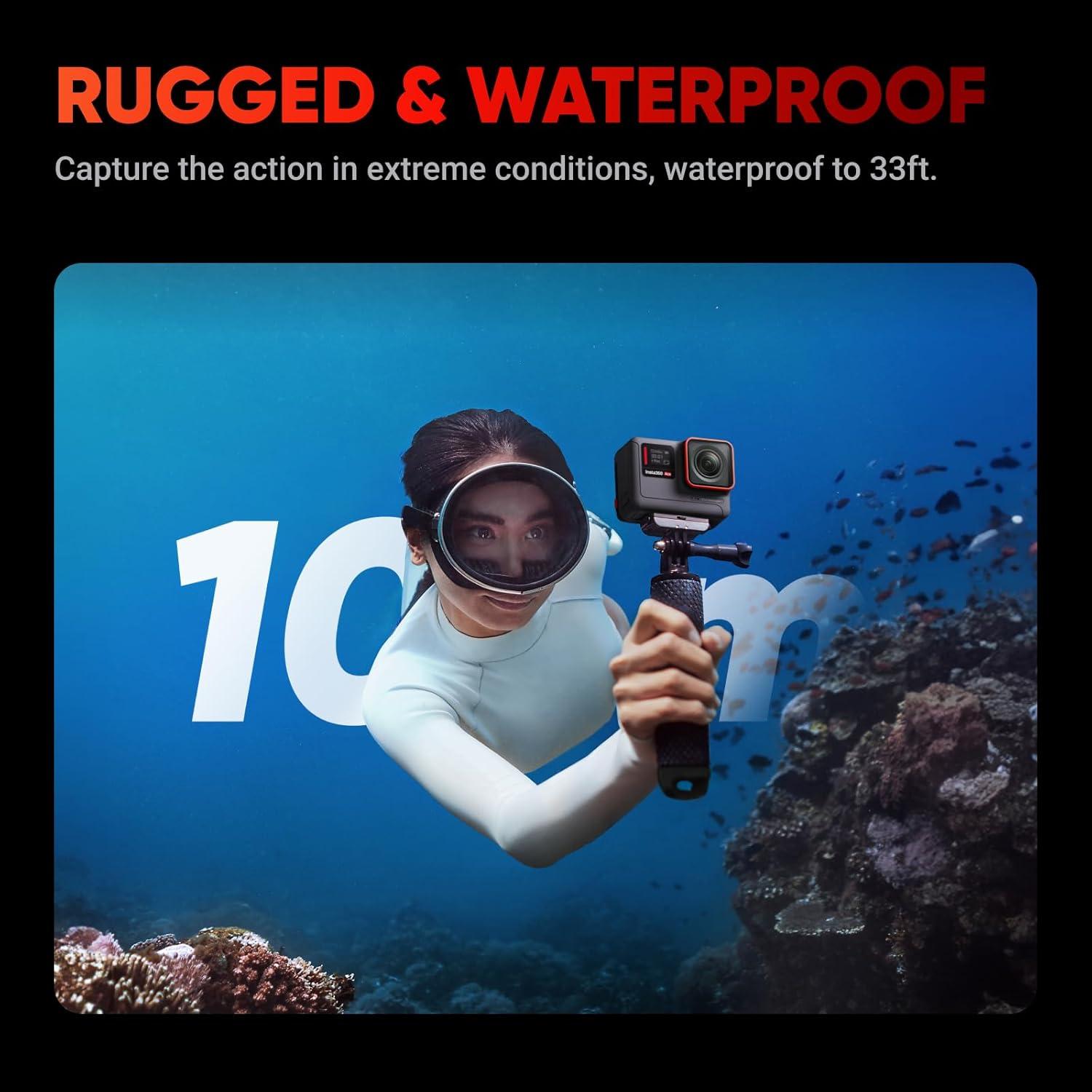 Cámara de Acción Insta360 Ace 4K 120fps Impermeable 48MP