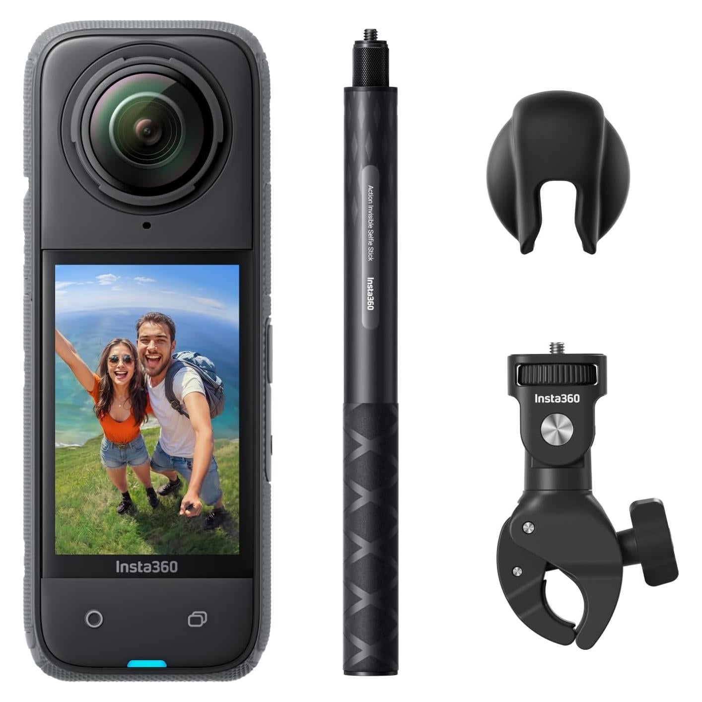 Cámara de Acción 360 Insta360 X4 Paquete Motocicleta 8K