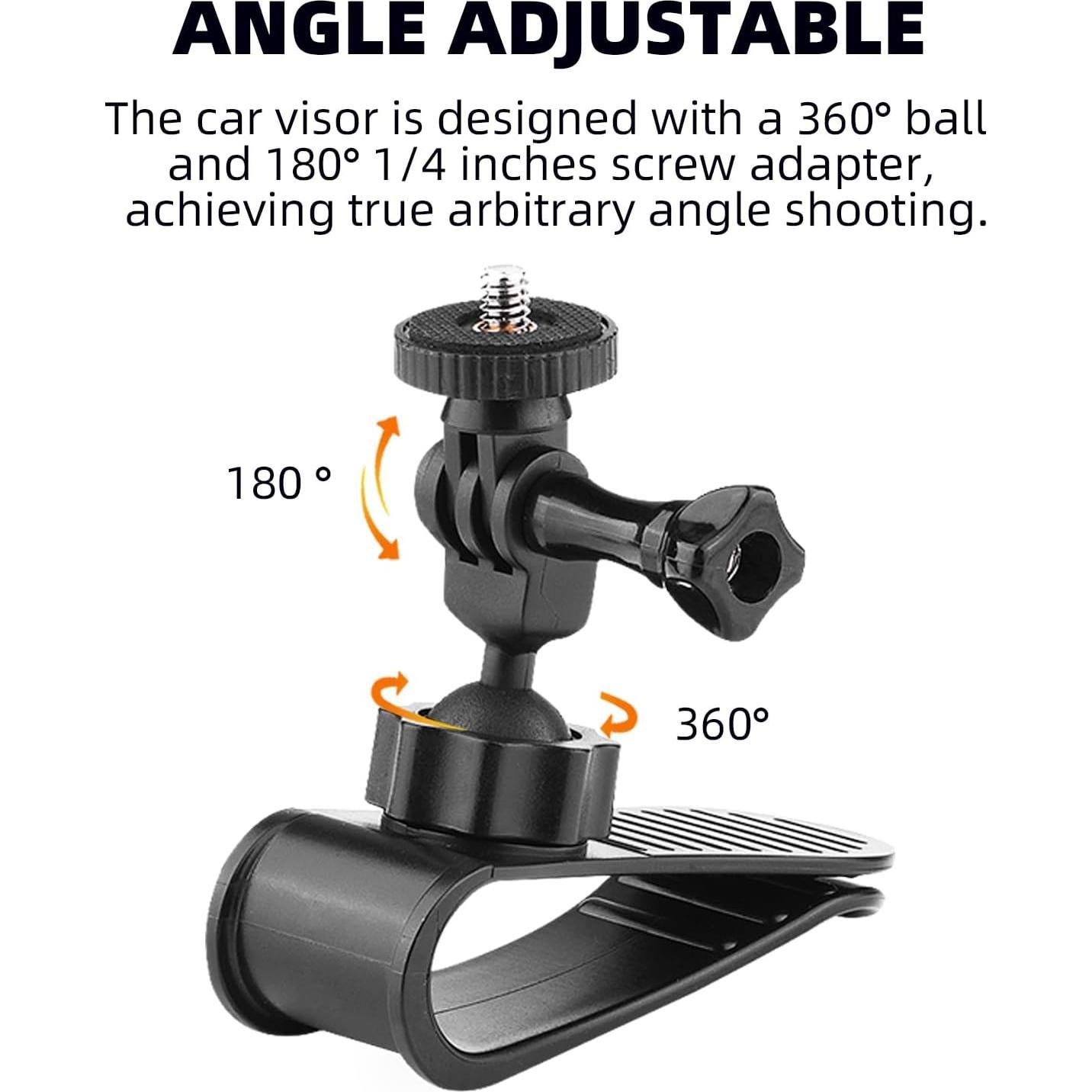 Soporte de Visera Solar para Coche Flymile CV1 - Compatible con GoPro e Insta360