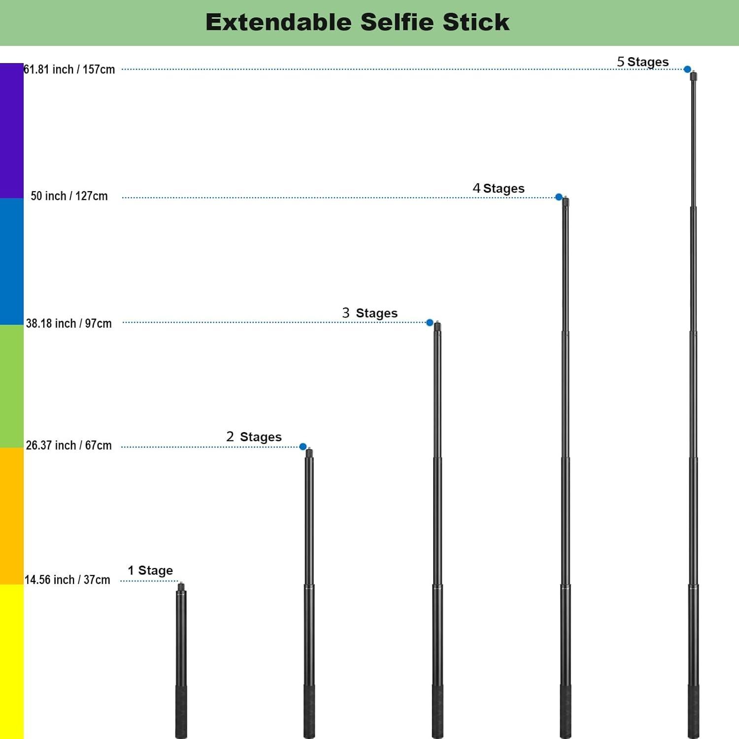 Palo de Selfie Extensible Mippko con Trípode 157 cm