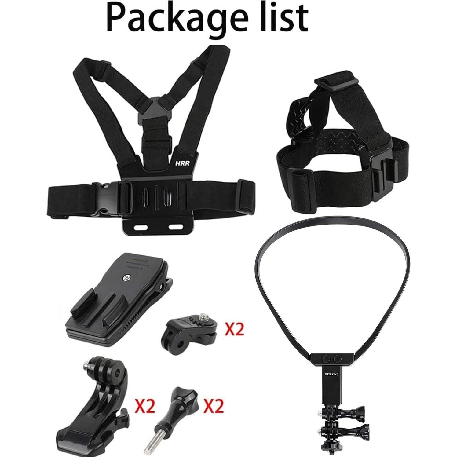 Kit de Accesorios PellKing para Insta360 One X5/X4/X3/X2 - Correas y Clips