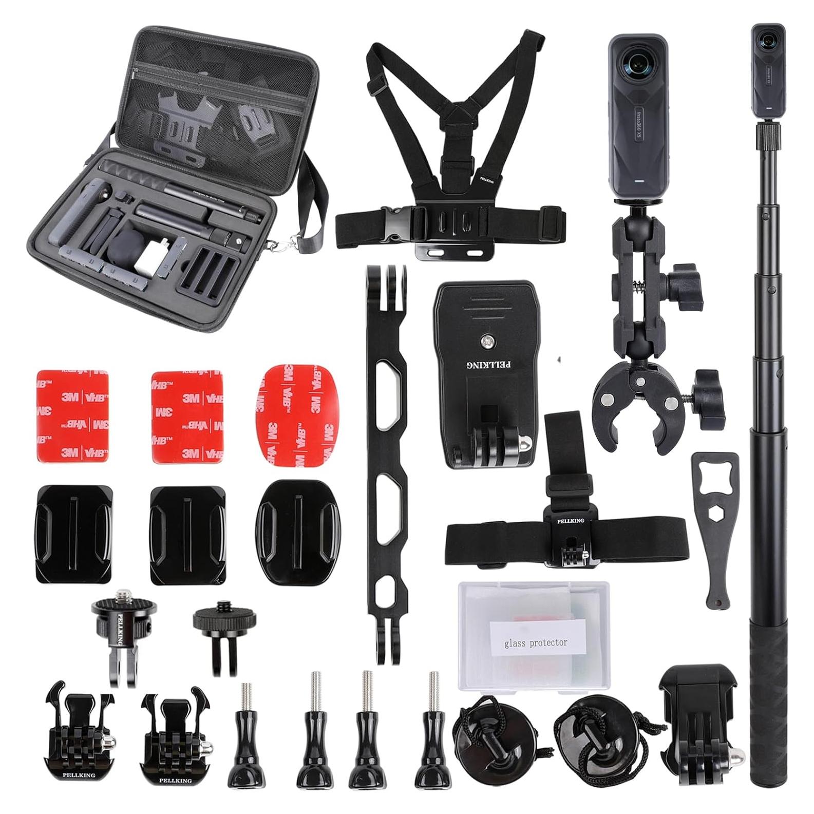 Accesorios para Motocicleta PellKing Insta360 X5/X4 - Funda, Montajes