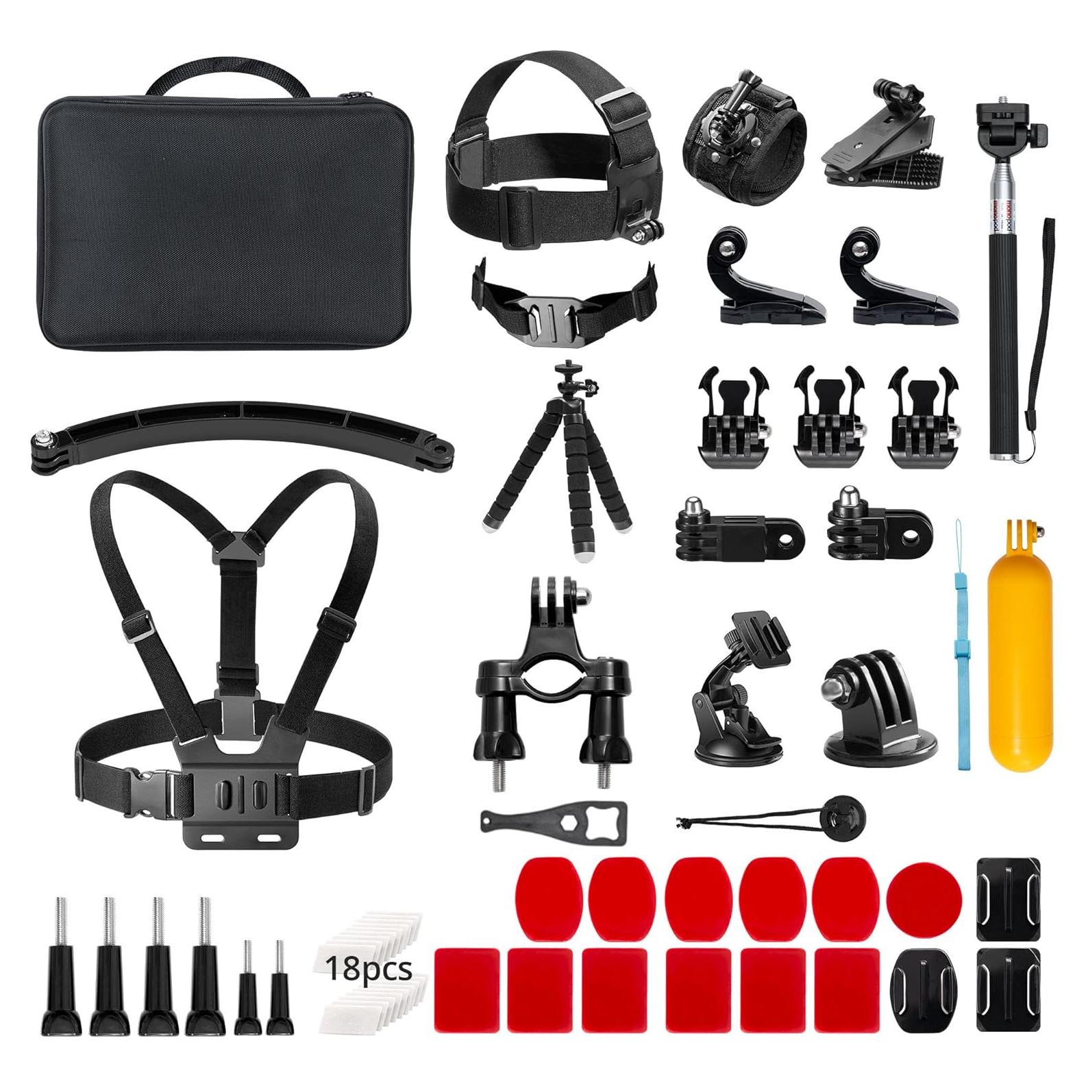 Kit de Accesorios para Cámara de Acción AKASO 60 en 1