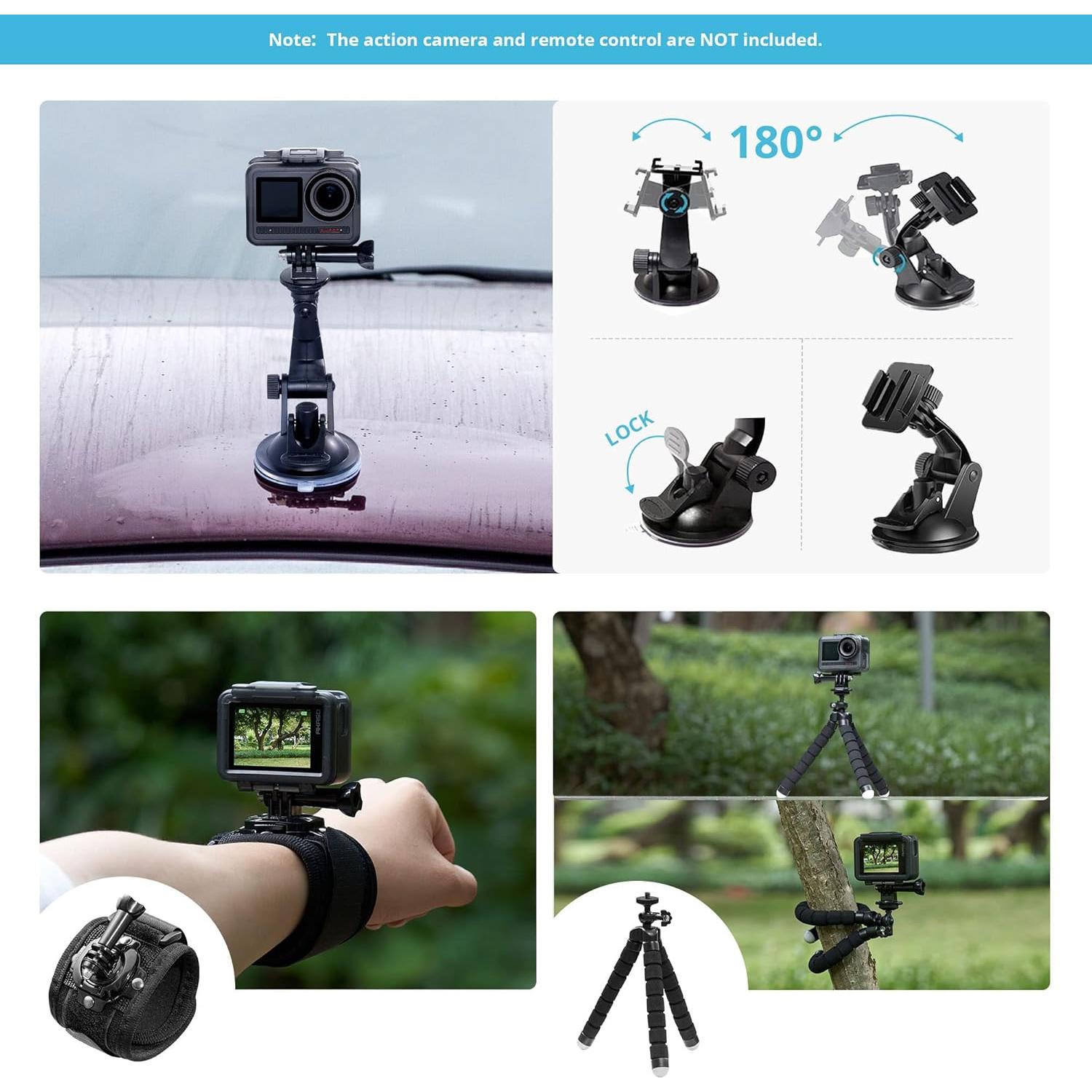 Kit de Accesorios para Cámara de Acción AKASO 60 en 1