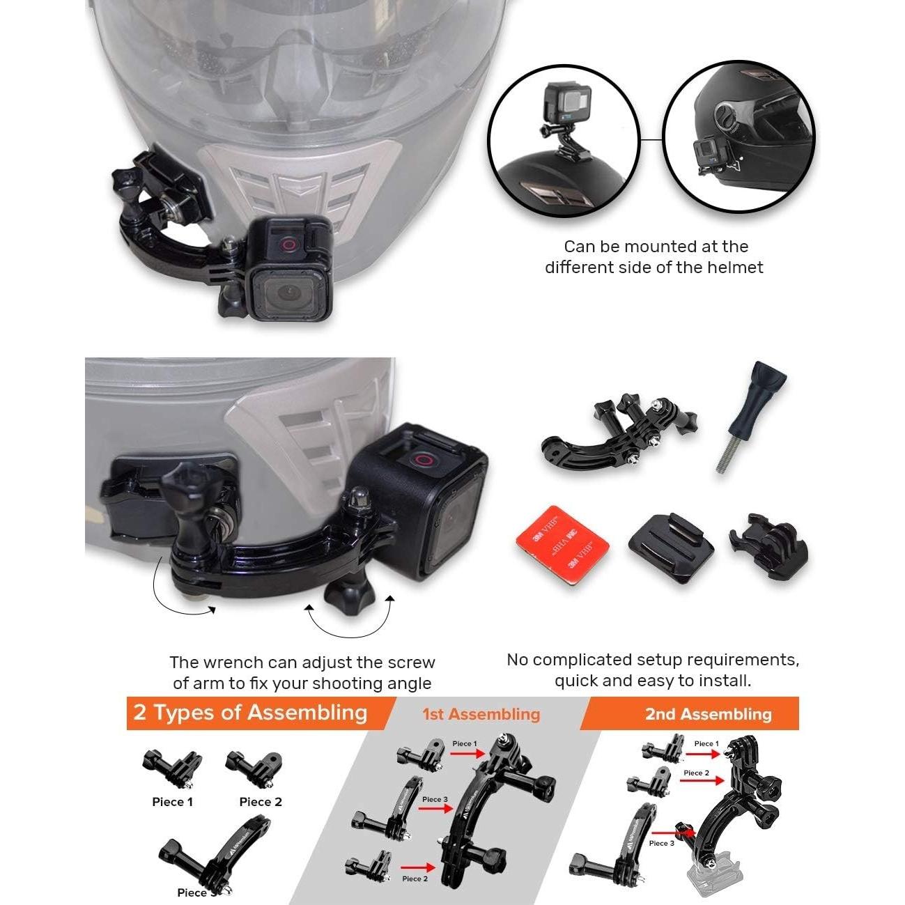 Soporte de Montaje para Casco MiPremium con Brazo Extensible