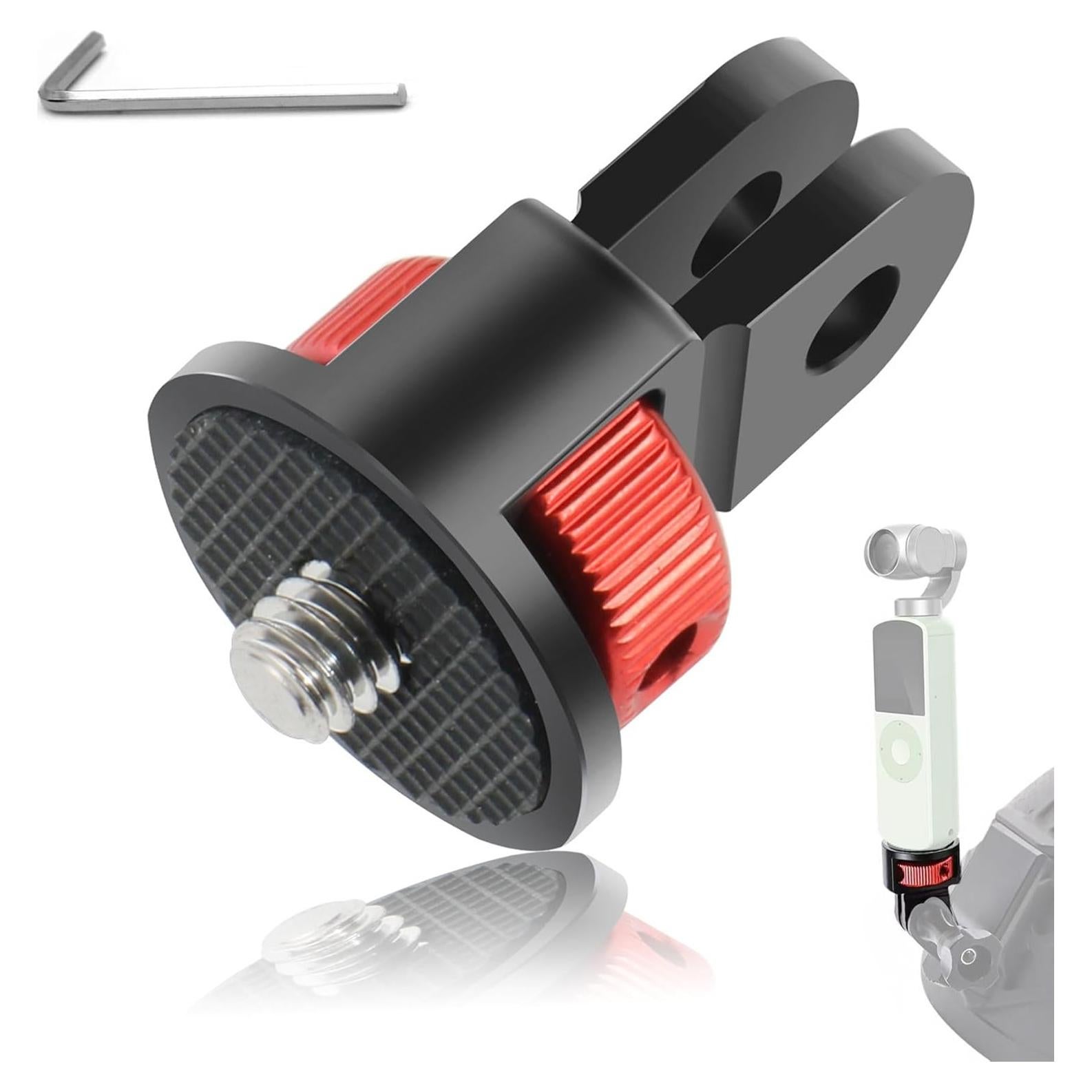 Adaptador de Montaje de Aluminio Liveda 1/4" para GoPro