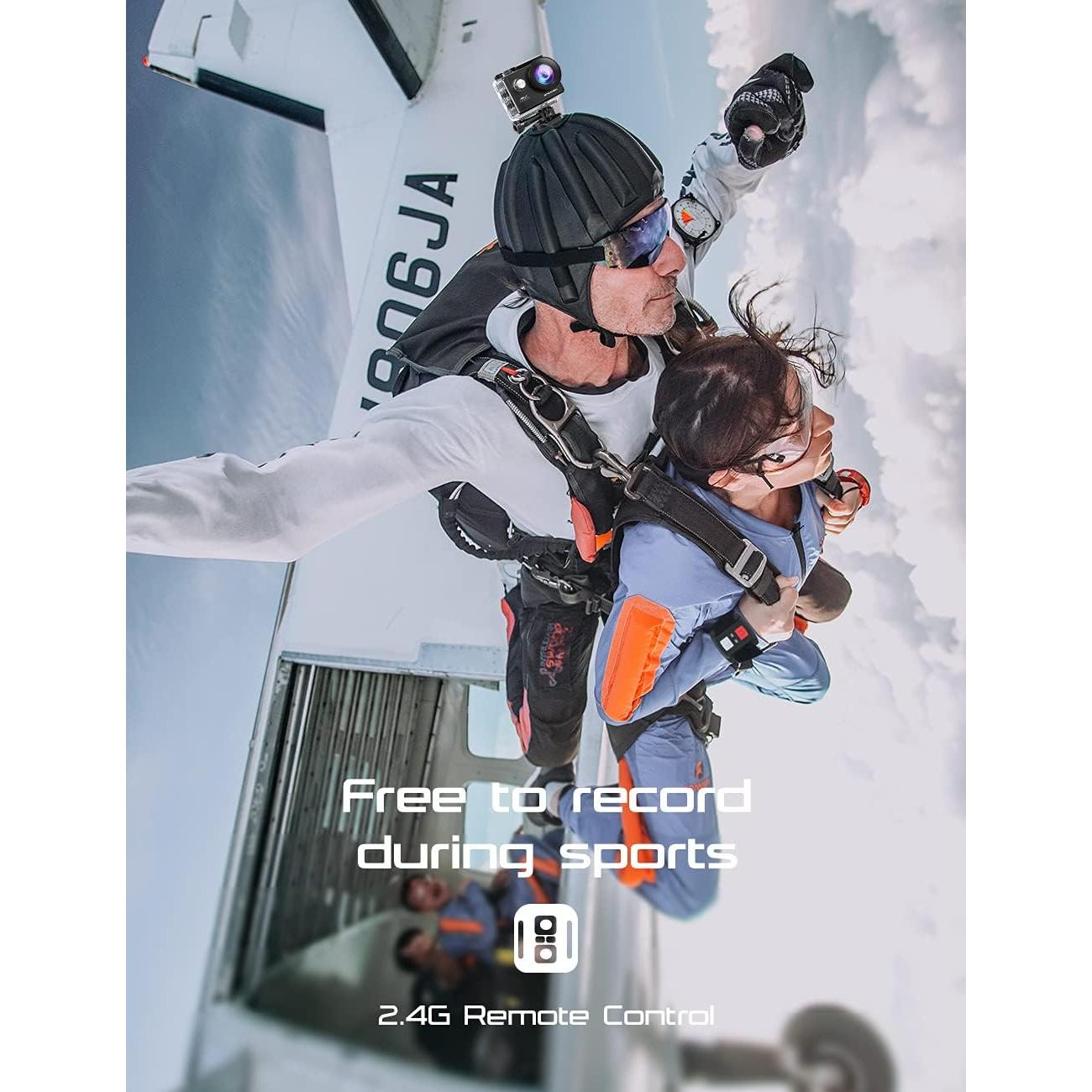 Cámara de Acción Apexcam M80AIR 4K 20MP con Tarjeta 64GB