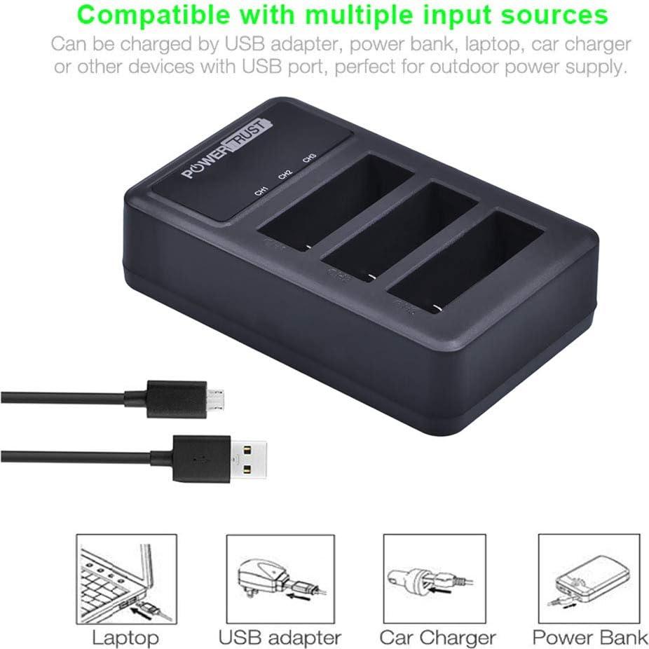 Paquete de 3 Baterías Recargables AZ16-1 + Cargador USB PowerTrust