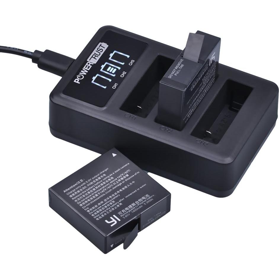 Paquete de 3 Baterías Recargables AZ16-1 + Cargador USB PowerTrust