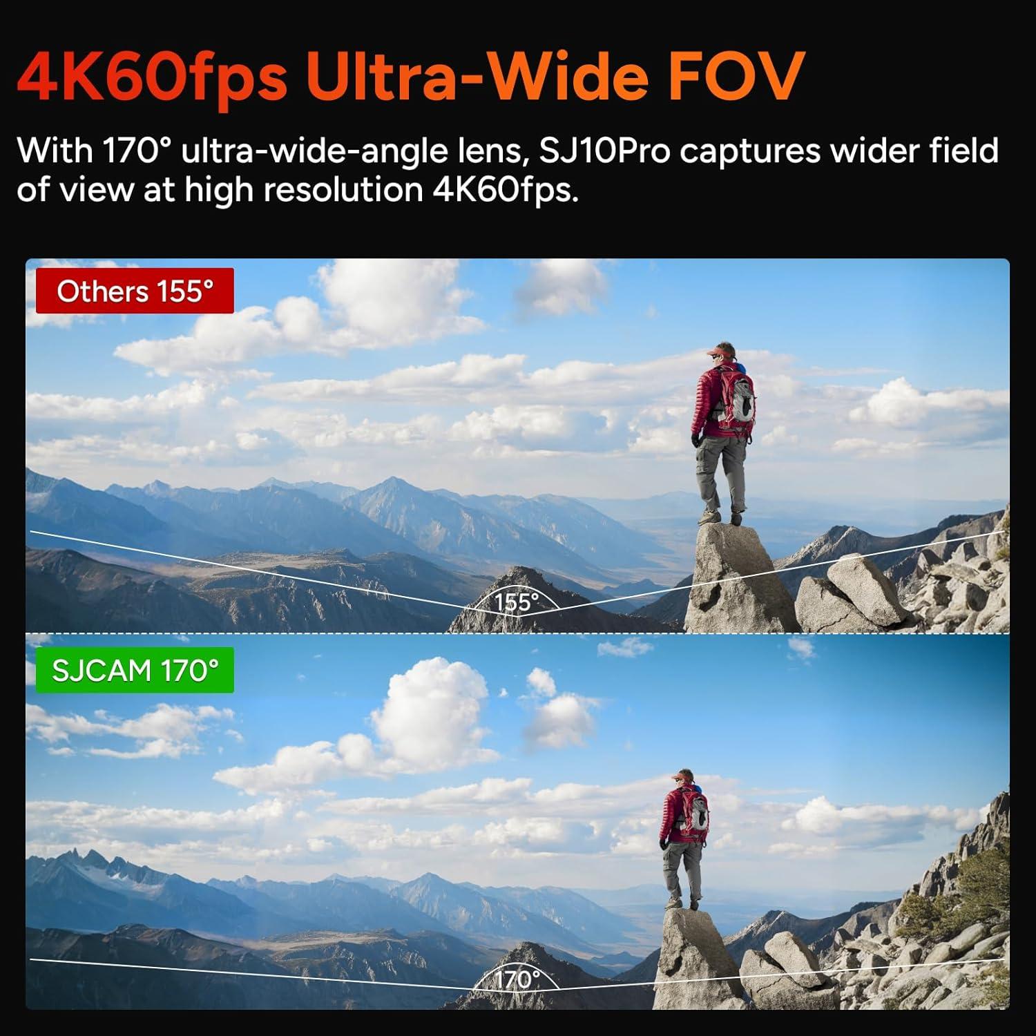 Cámara de acción SJCAM SJ10 Pro 4K 60fps impermeable