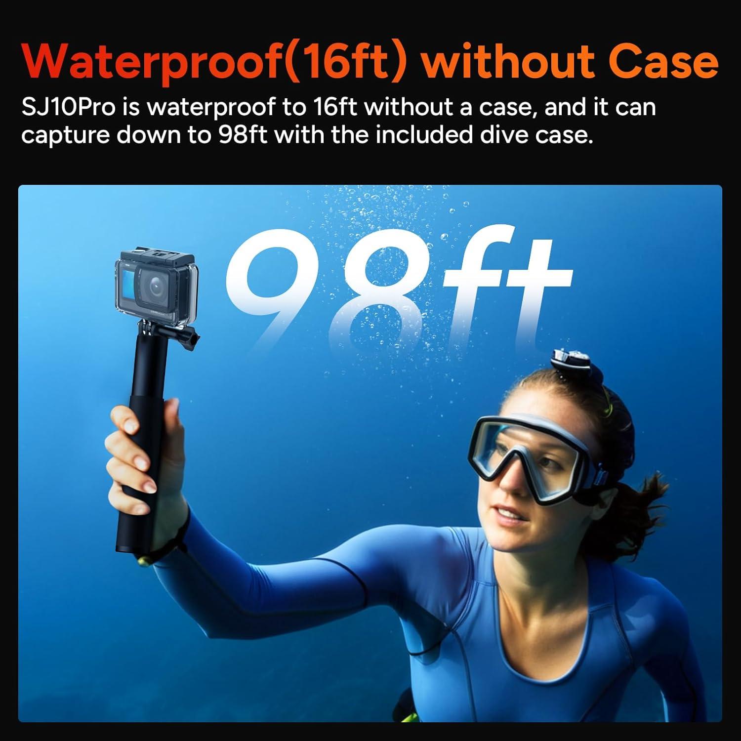 Cámara de acción SJCAM SJ10 Pro 4K 60fps impermeable