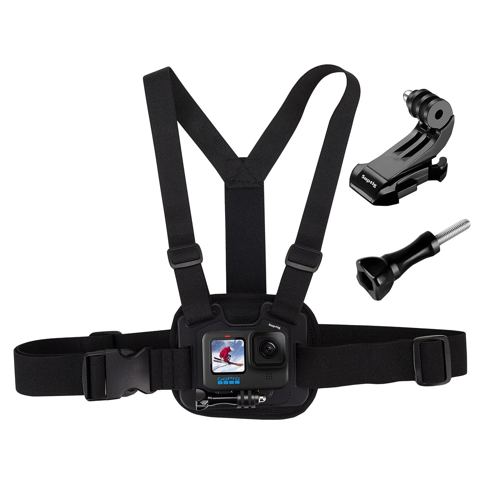 Soporte de Pecho Suptig Ajustable para Cámaras de Acción