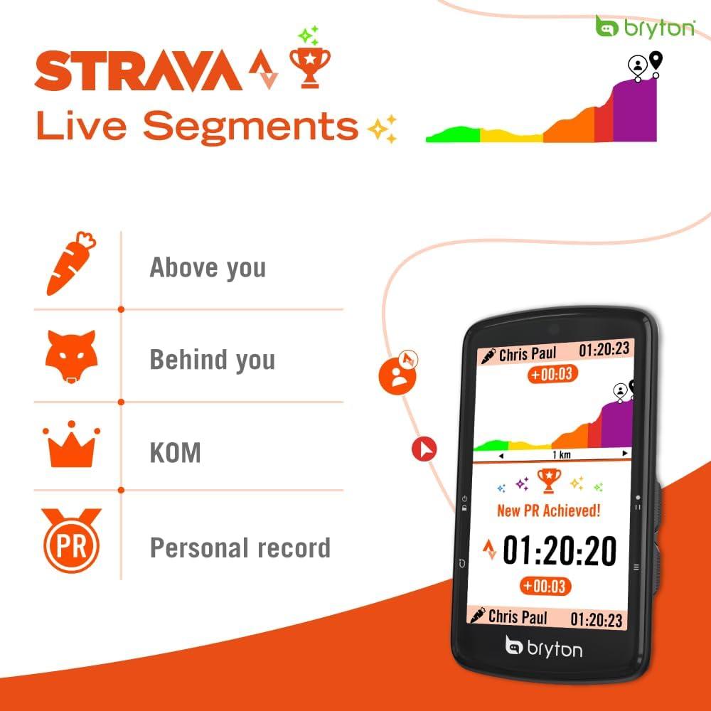 Bryton Rider S810 Computadora GPS para Bicicleta 3.5" Táctil