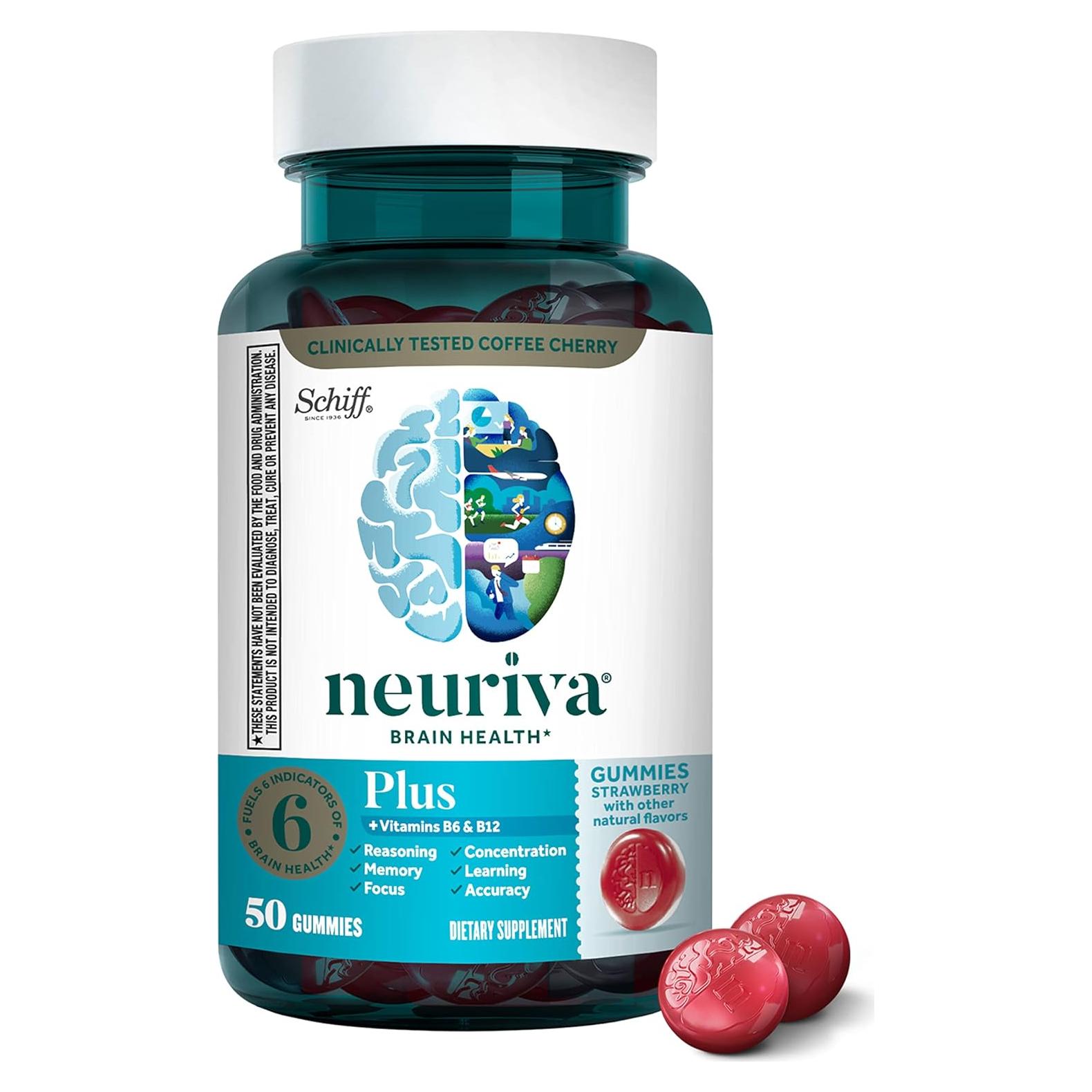 Neuriva Plus Gominolas Cerebrales 50ct - Enfoque y Memoria