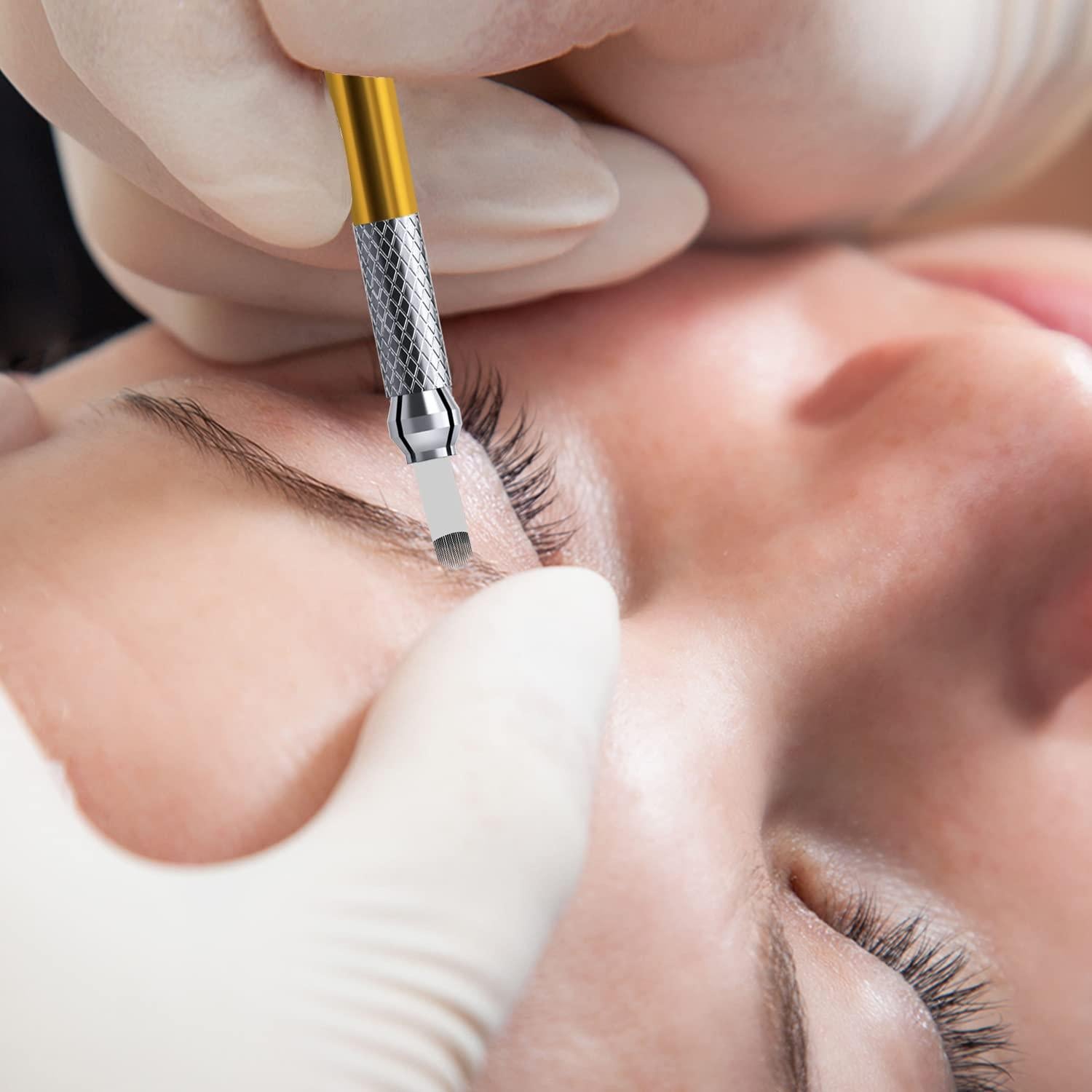 30 Agujas Desechables Microblading Kaiqikaixi 18U Estériles