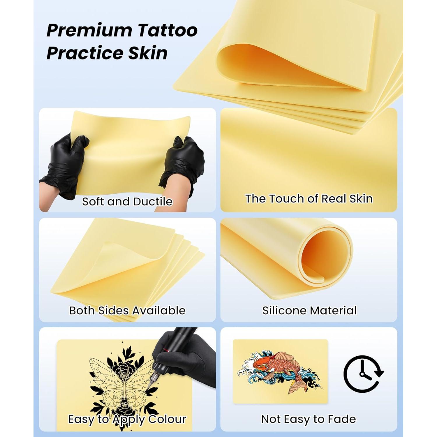 Piel Falsa de Tatuaje Phomemo 3MM - 5 Piezas 30.48x20.32cm