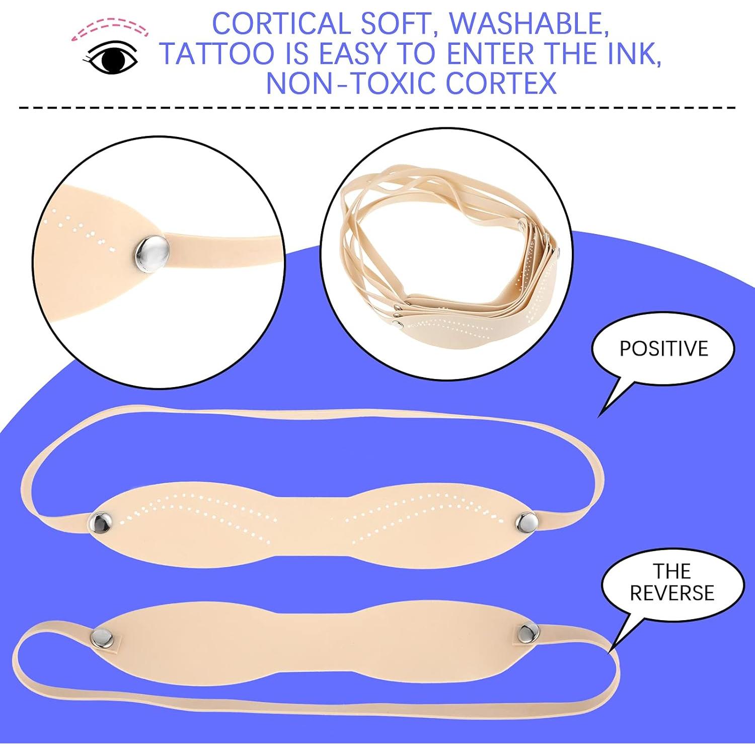 Cintas de Tatuaje de Cejas Maitys - 20 Piezas Silicona