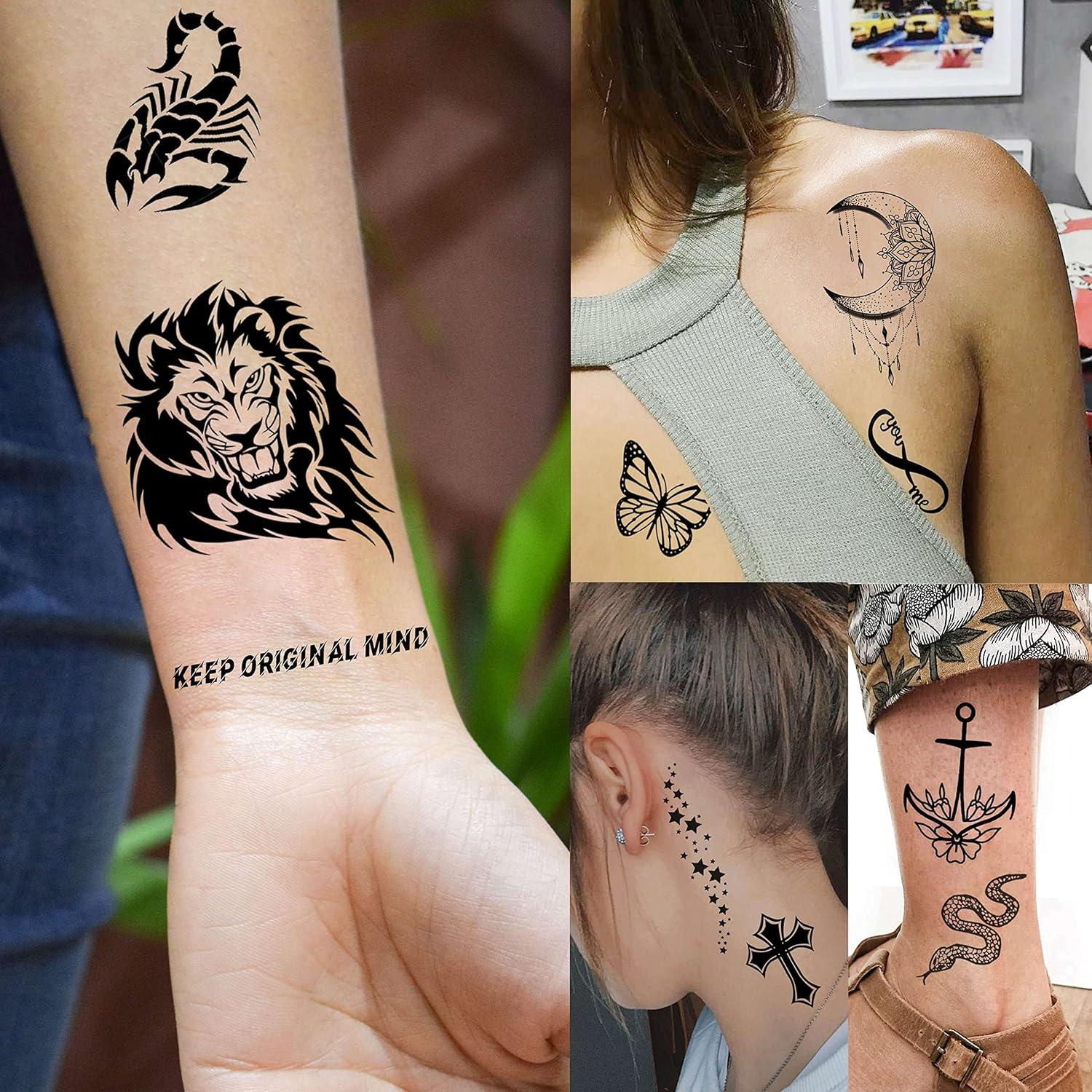 52 Hojas Tatuajes Temporales EGMBGM Animales y Diseños 3D