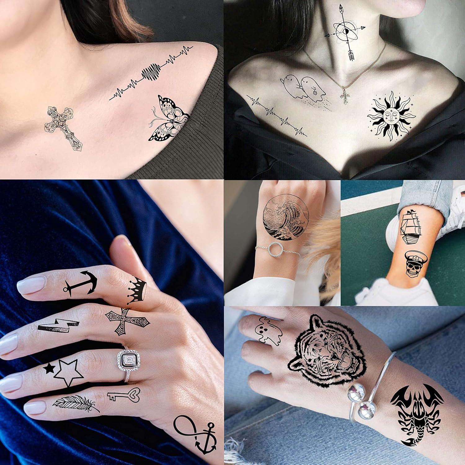 52 Hojas Tatuajes Temporales EGMBGM Animales y Diseños 3D