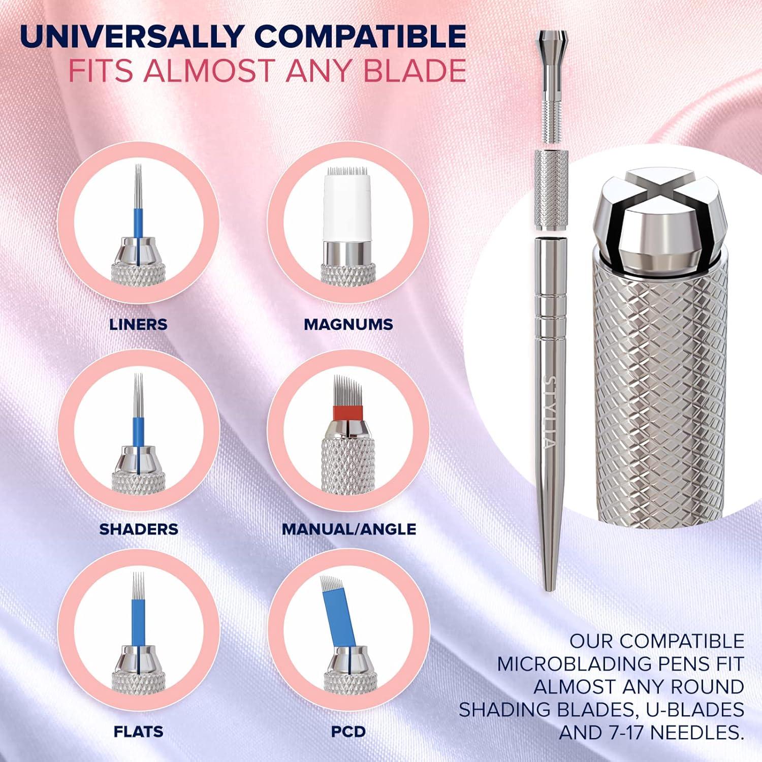 Kit de 5 Plumas Desechables Microblading Stylia - Aluminio