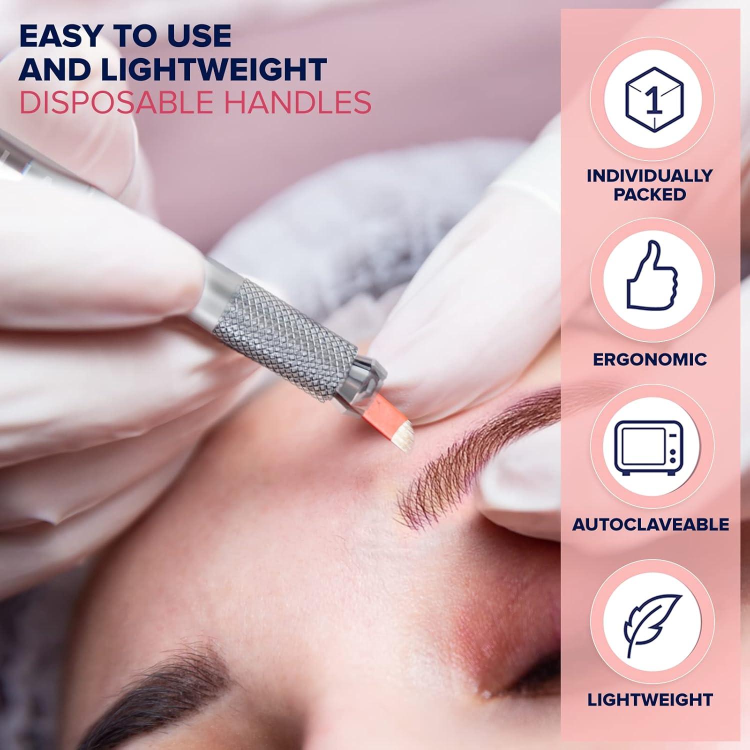 Kit de 5 Plumas Desechables Microblading Stylia - Aluminio