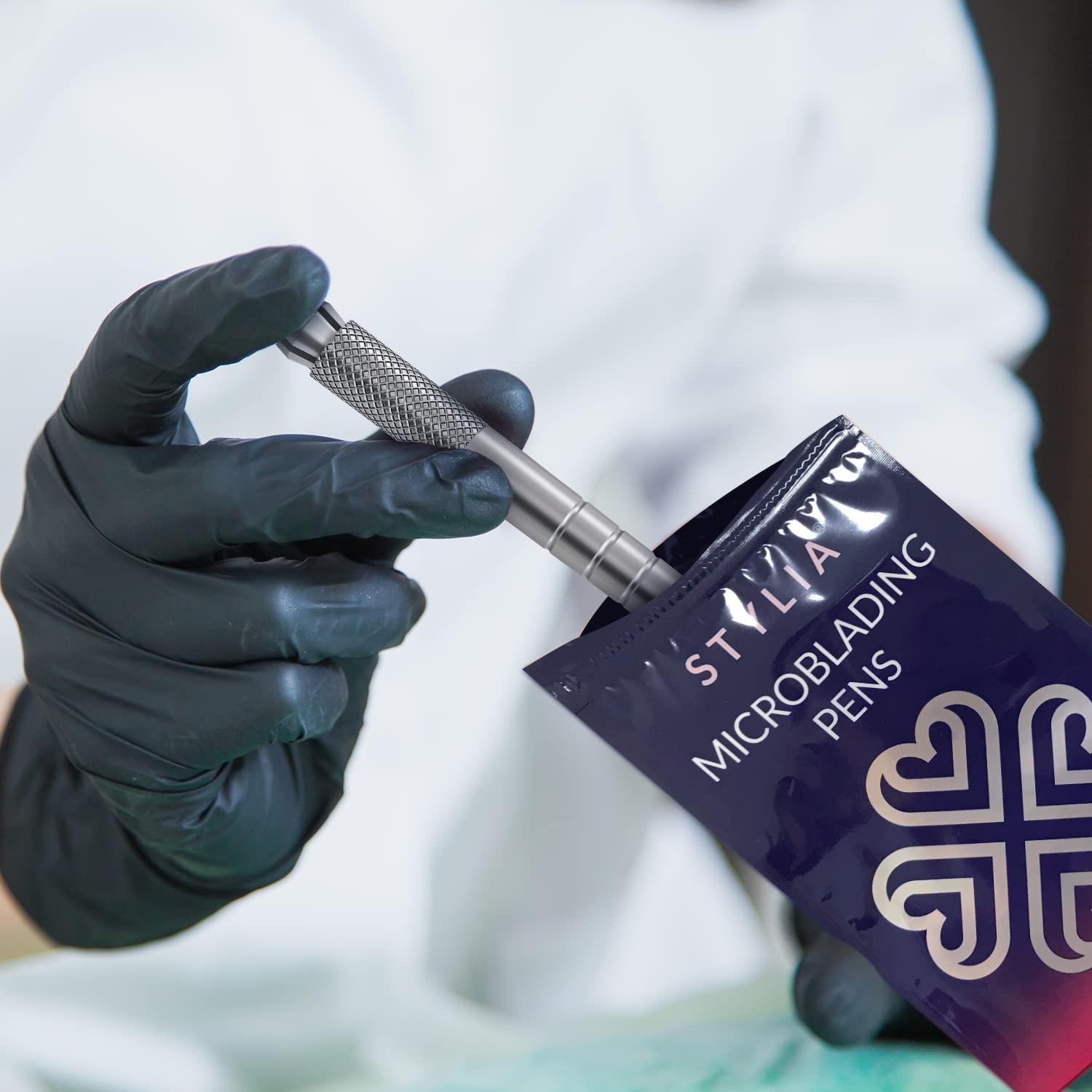 Kit de 5 Plumas Desechables Microblading Stylia - Aluminio