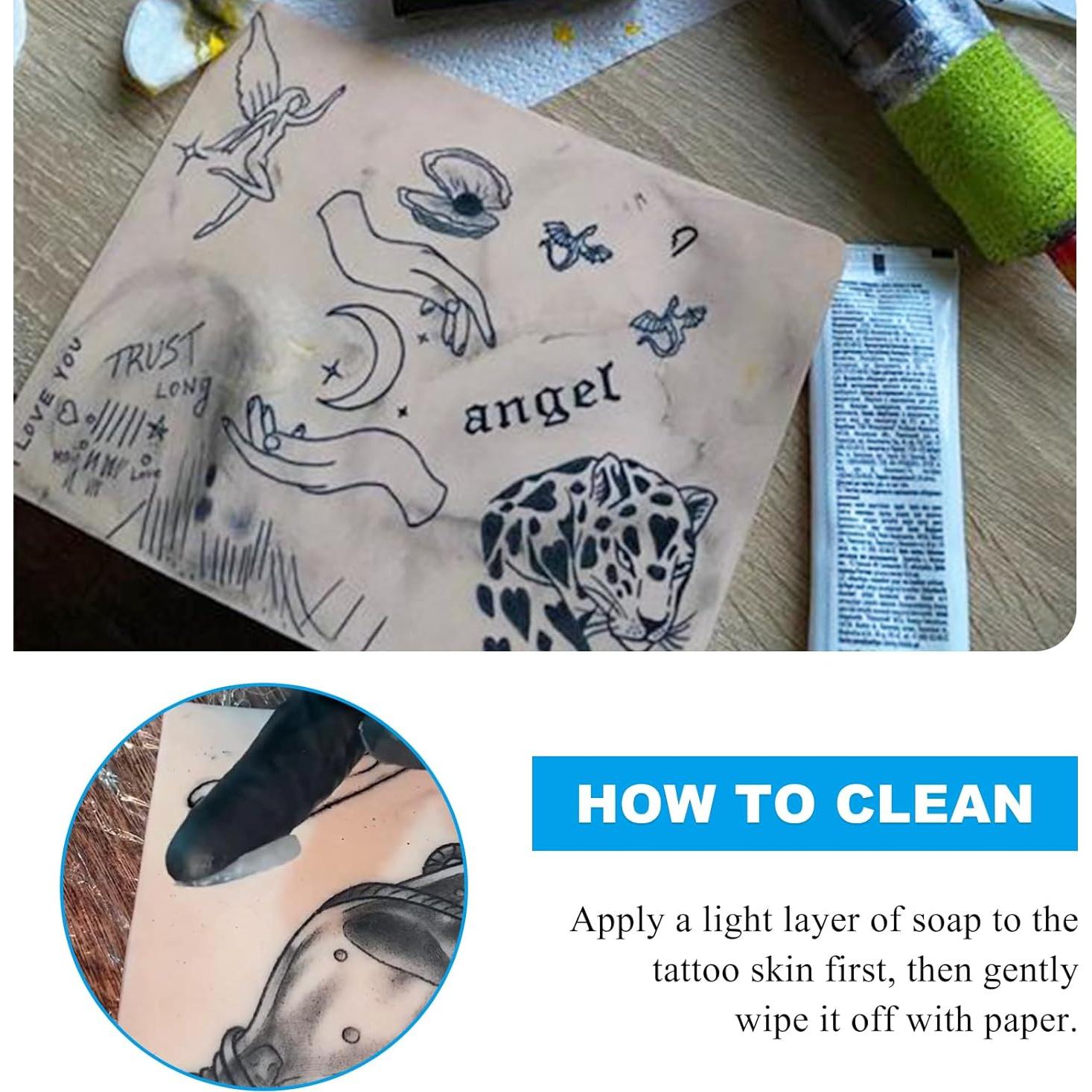 Piel Falsa para Tatuaje Emalla 10 Pcs 18.8x14.2 cm Doble Cara