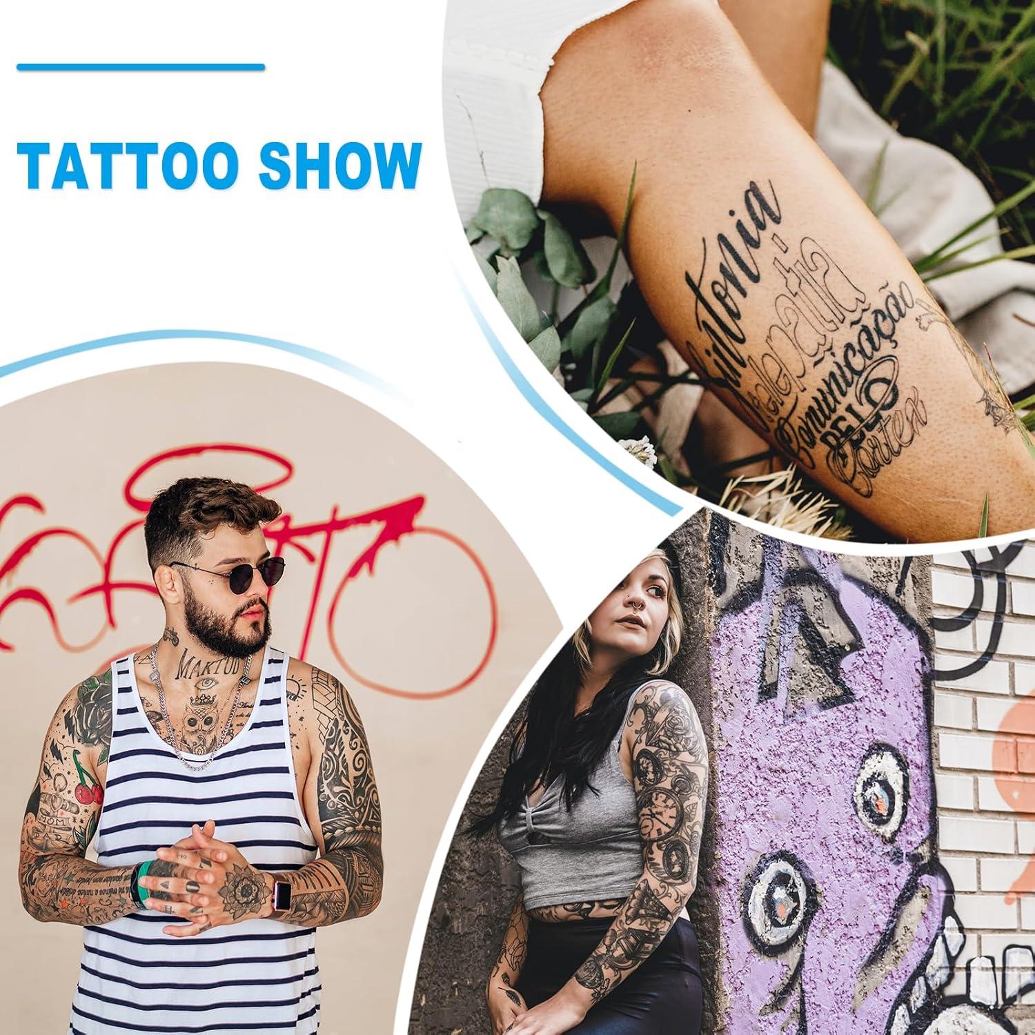 Piel Falsa para Tatuaje Emalla 10 Pcs 18.8x14.2 cm Doble Cara