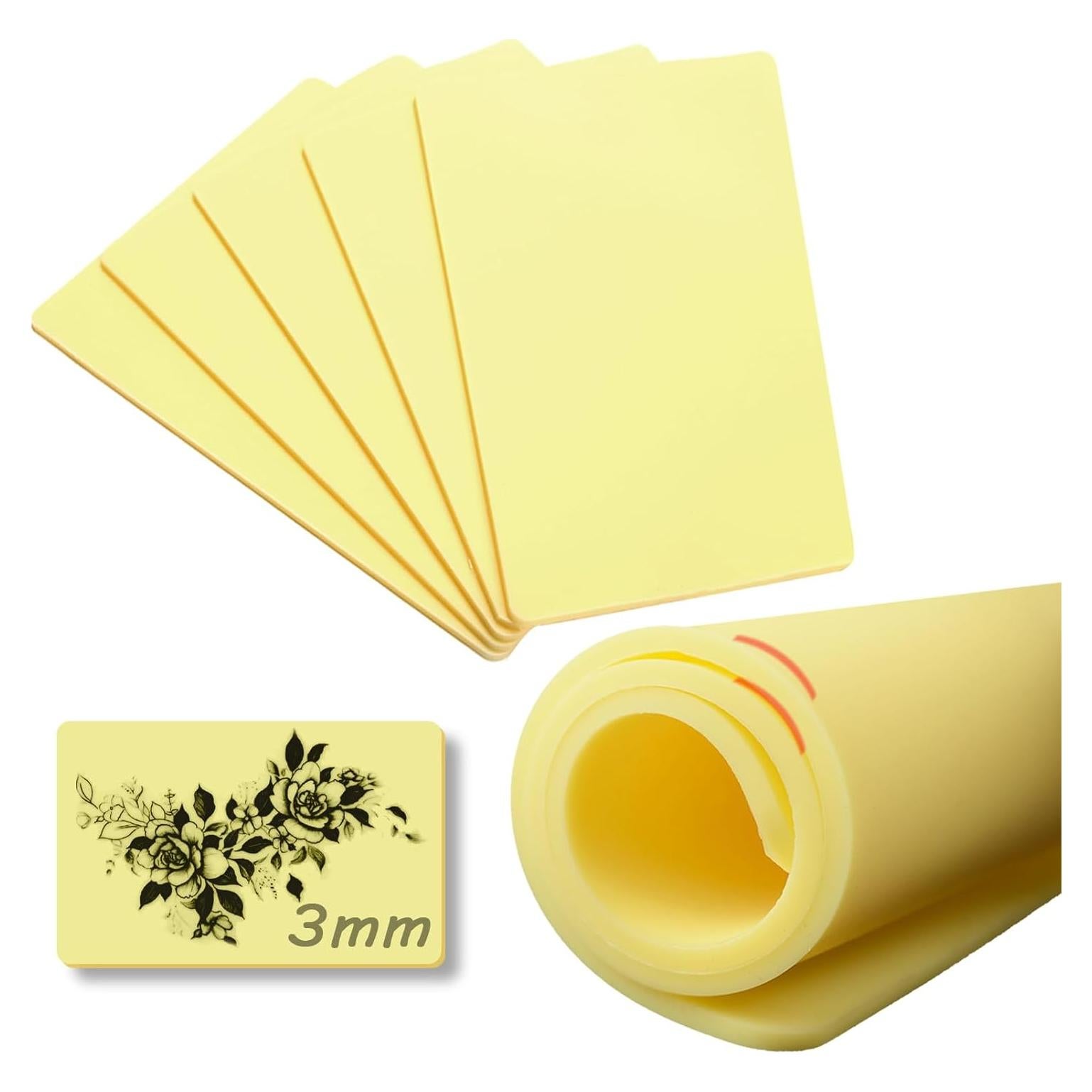 Piel Sintética para Tatuajes Usiriy 5pcs 20x30cm 3mm Grosor