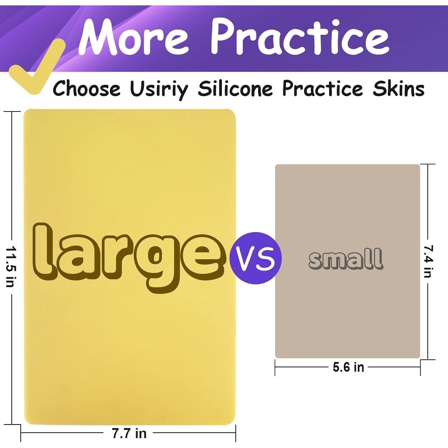 Piel Sintética para Tatuajes Usiriy 5pcs 20x30cm 3mm Grosor