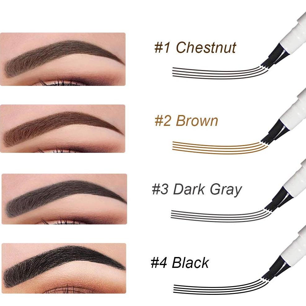 Lápiz de Tatuaje de Cejas Dyming con Punta Micro-Fork Gris