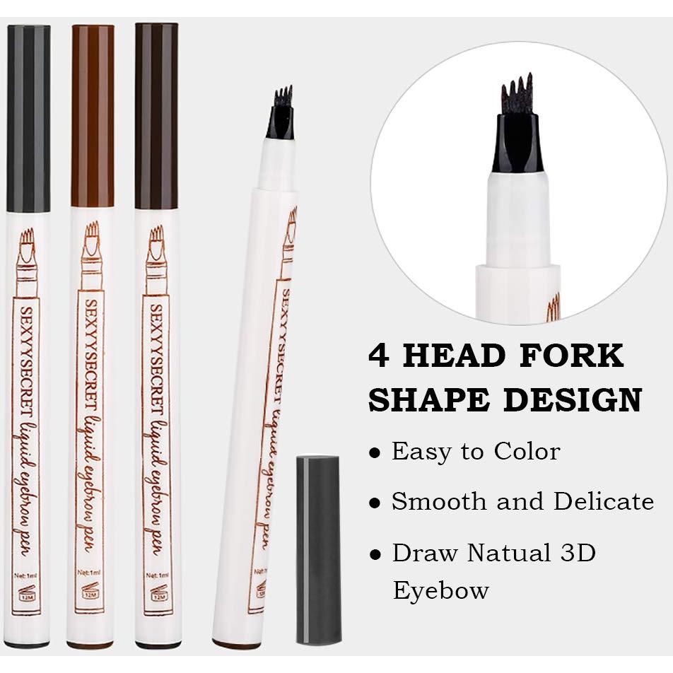 Lápiz de Tatuaje de Cejas Dyming con Punta Micro-Fork Gris