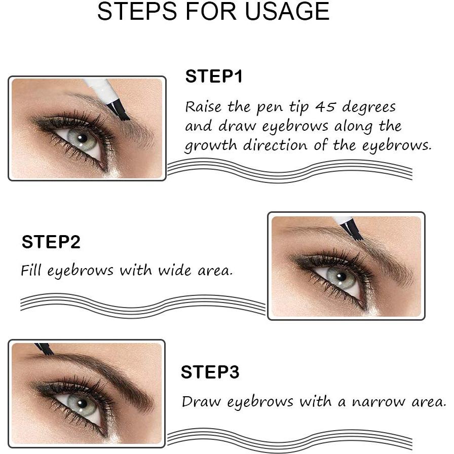 Lápiz de Tatuaje de Cejas Dyming con Punta Micro-Fork Gris