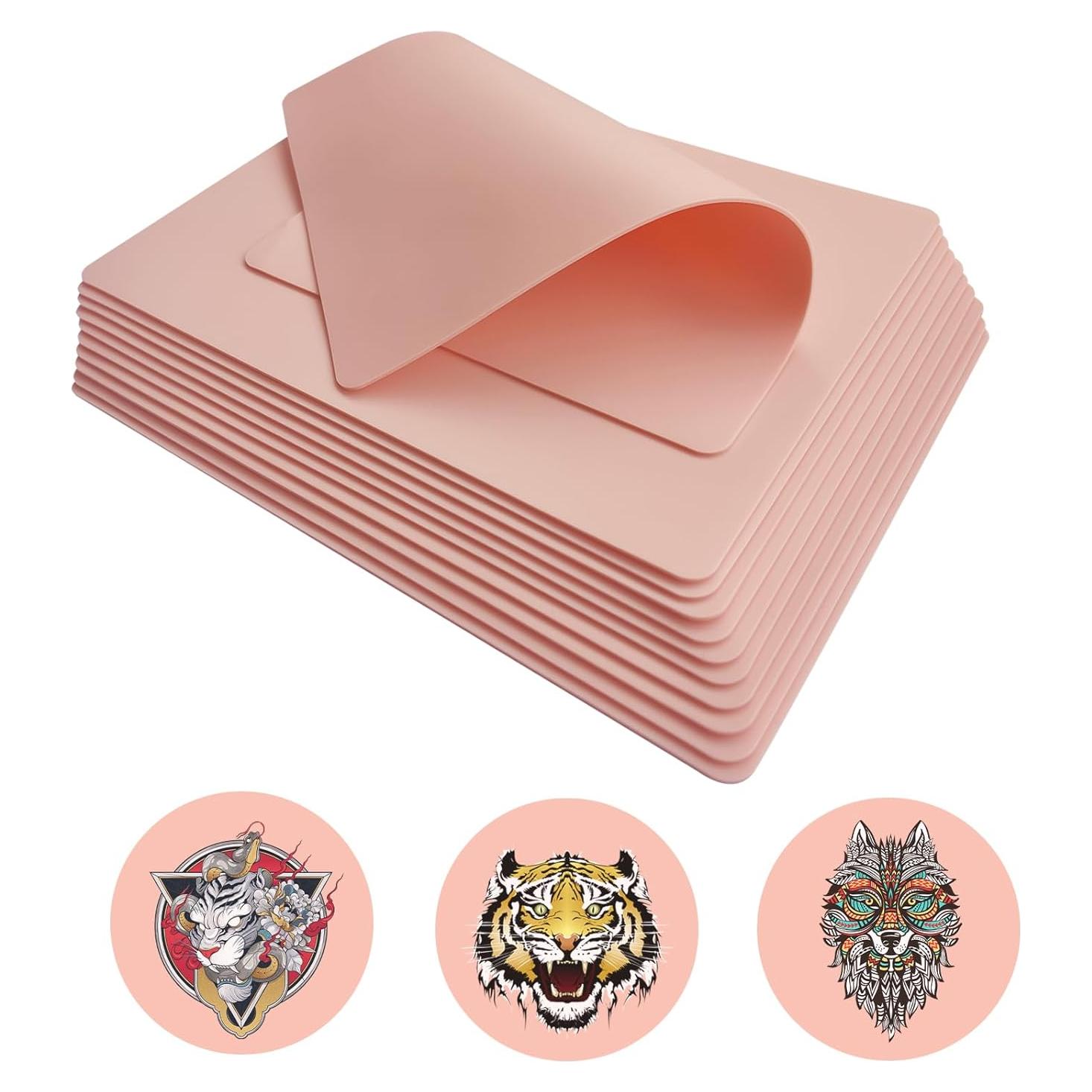 Piel de Práctica de Tatuaje PIXESTT 10 Hojas Doble Lado 19.56x13.97 cm