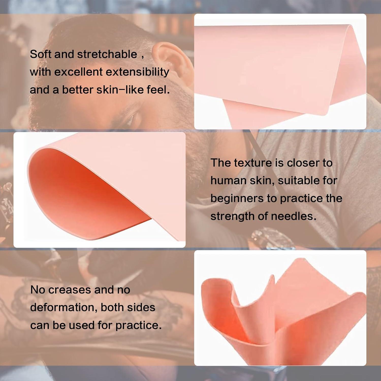 Piel de Práctica de Tatuaje PIXESTT 10 Hojas Doble Lado 19.56x13.97 cm