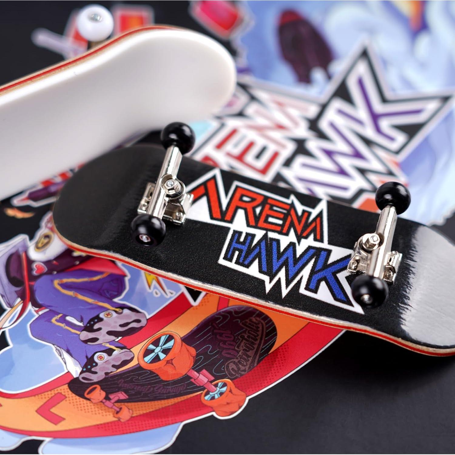 Tattoo Kit 3-Pack Practice Skins, Fingerboard Mini Skatebords Collectible & Customizable, Tattoo Studio Gift, Beginners Play 006