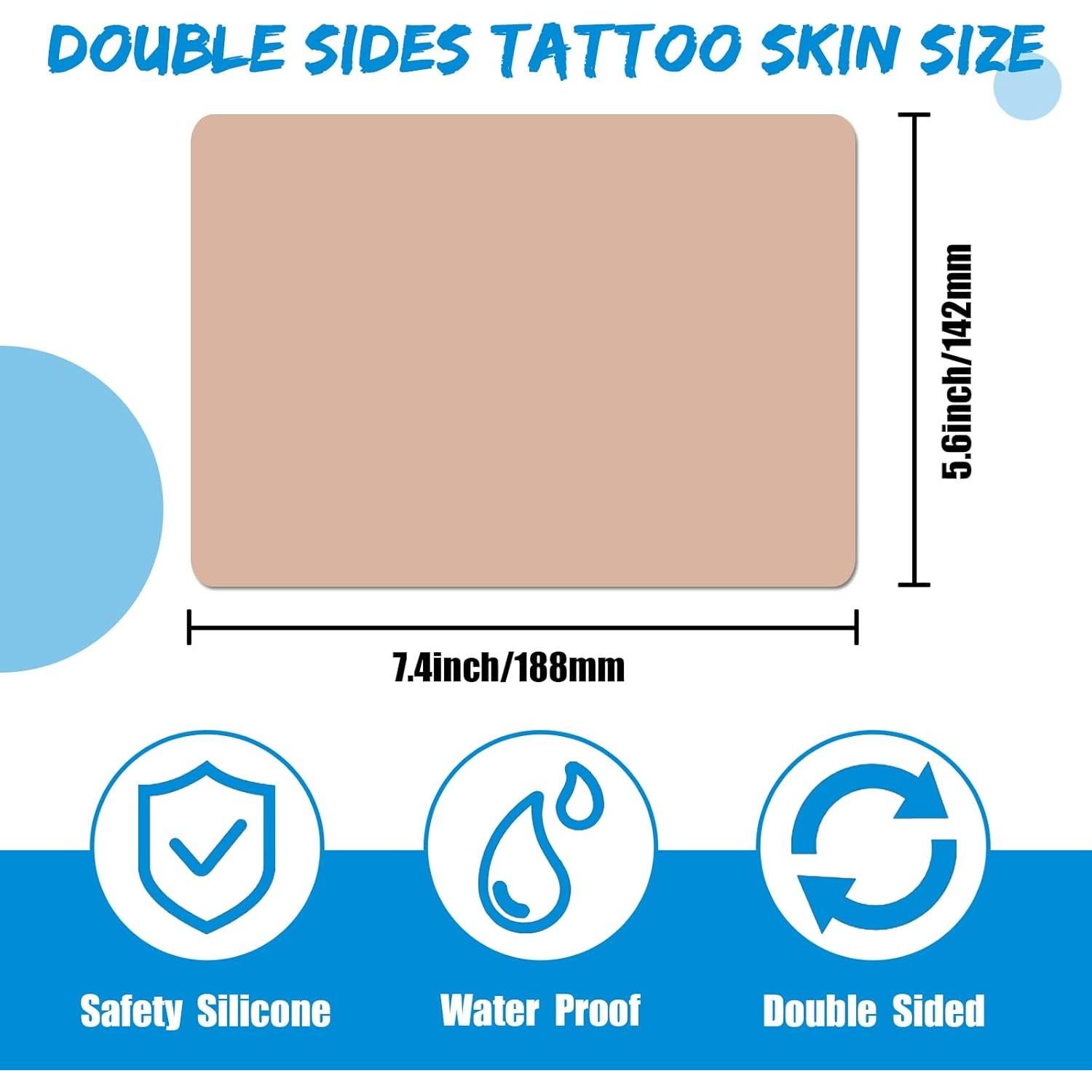 Piel de Práctica para Tatuaje Combofix Doble Cara 18.8x14.2 cm