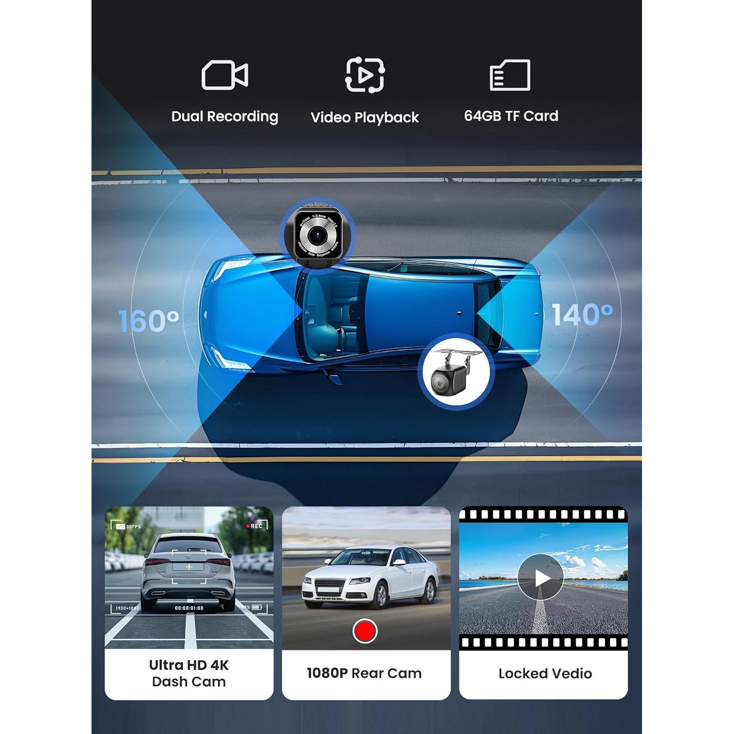 Pantalla CarPlay Portátil Jzones 9" Táctil Inalámbrica GPS 4K