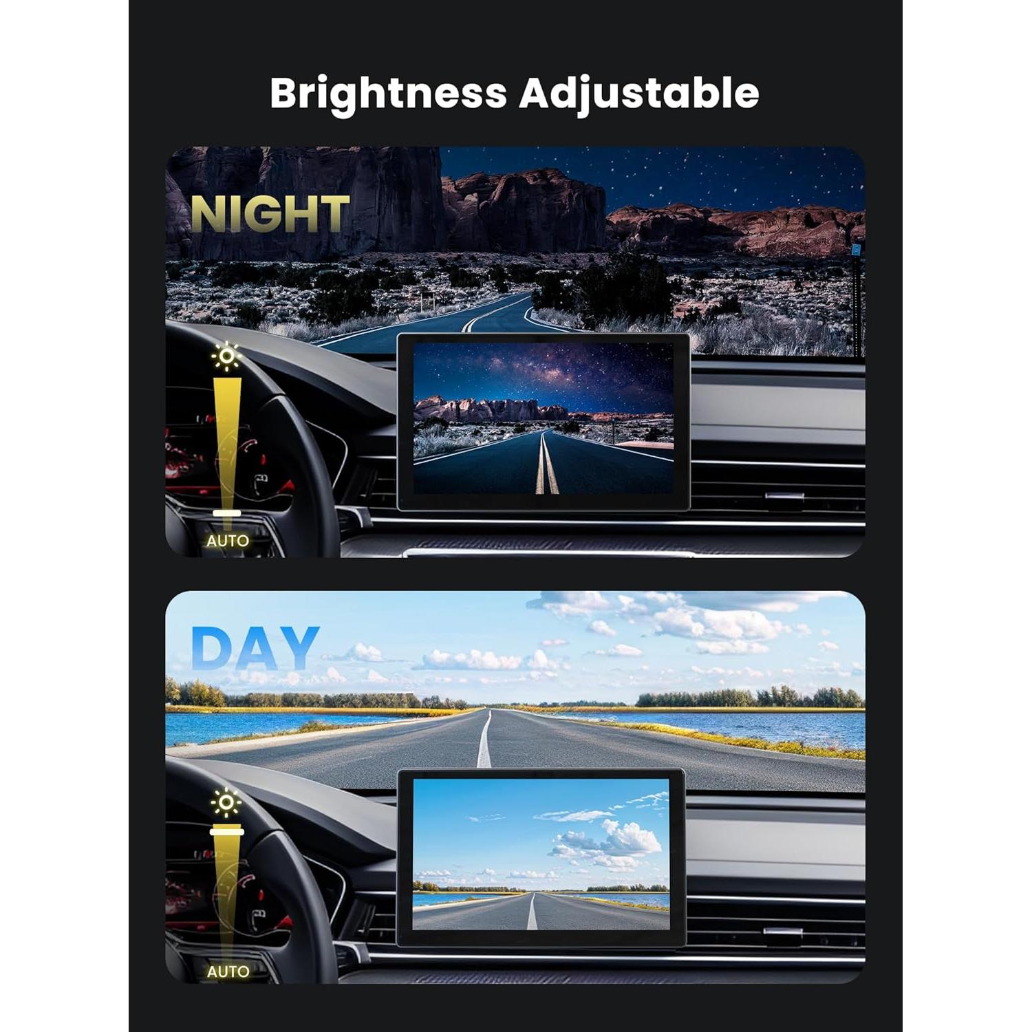 Pantalla CarPlay Portátil Jzones 9" Táctil Inalámbrica GPS 4K