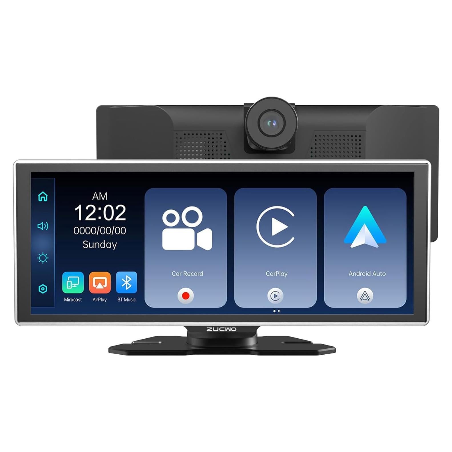 Pantalla Inalámbrica CarPlay ZUCWO 11.26" con Cámara 4K